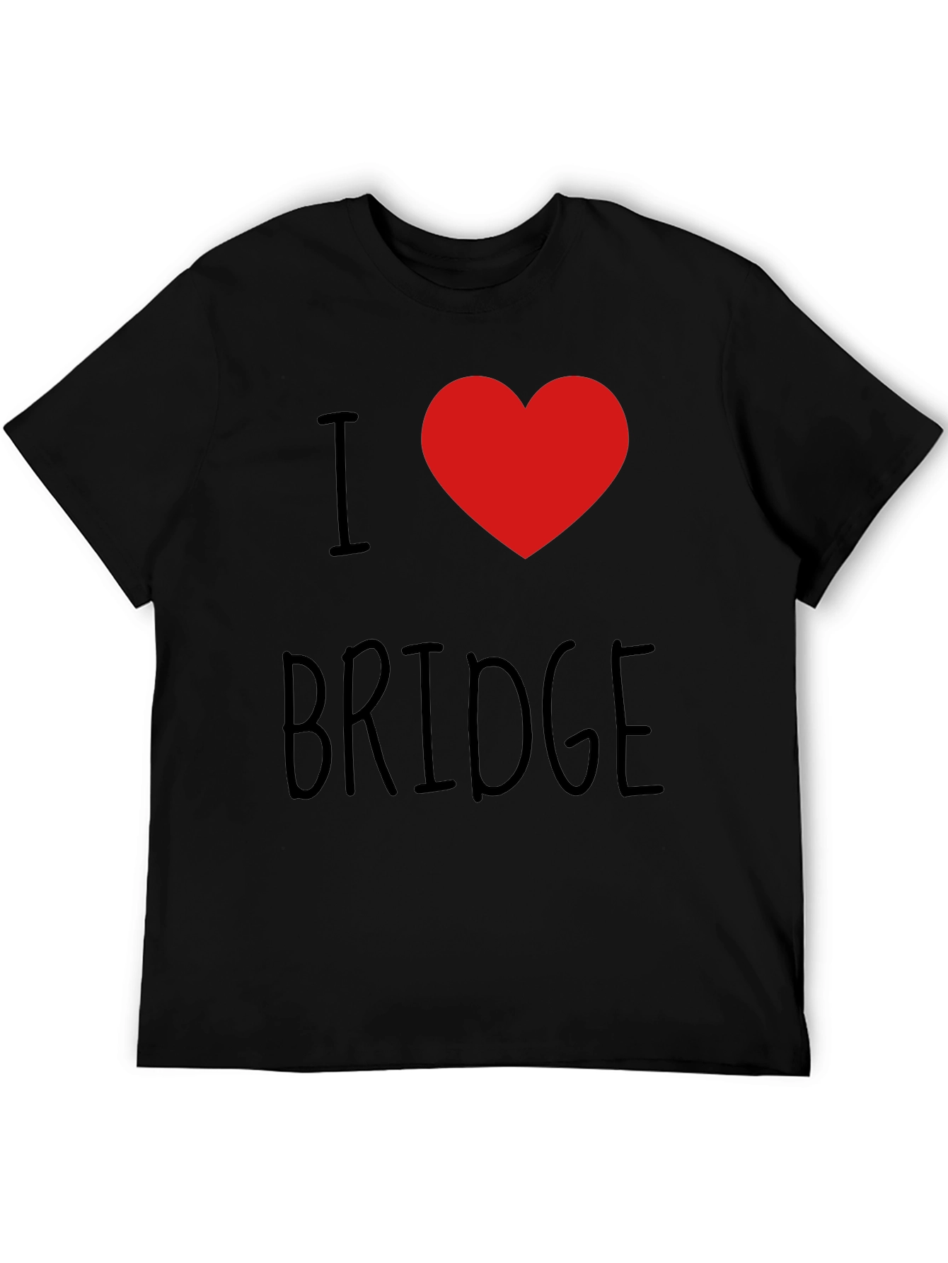 Black I Heart Bridge - Men's Graphic Tee view 5