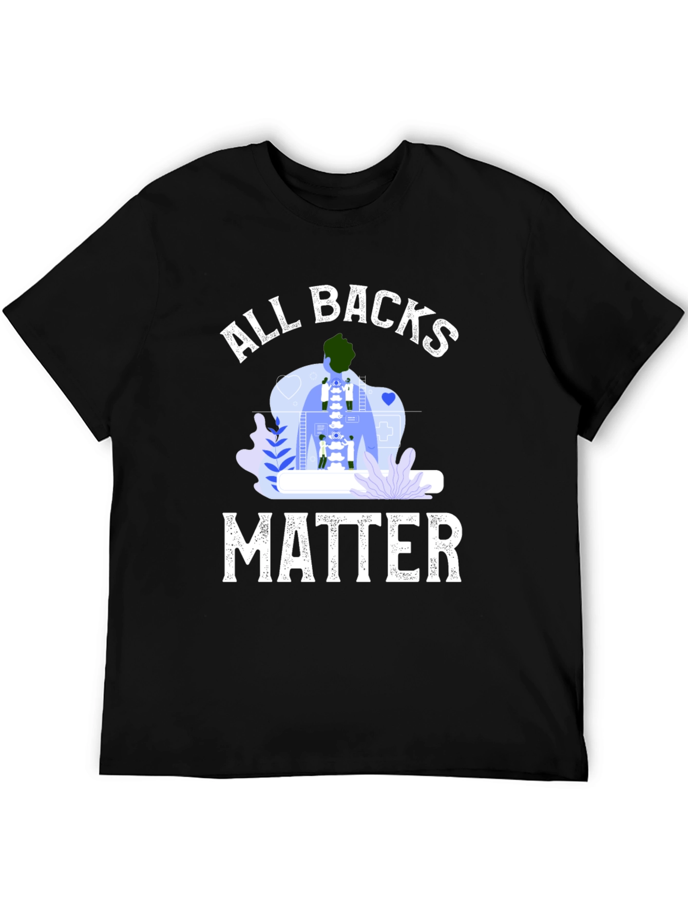 All Backs Matter T-Shirt Chiropractic Spine Tee - 5