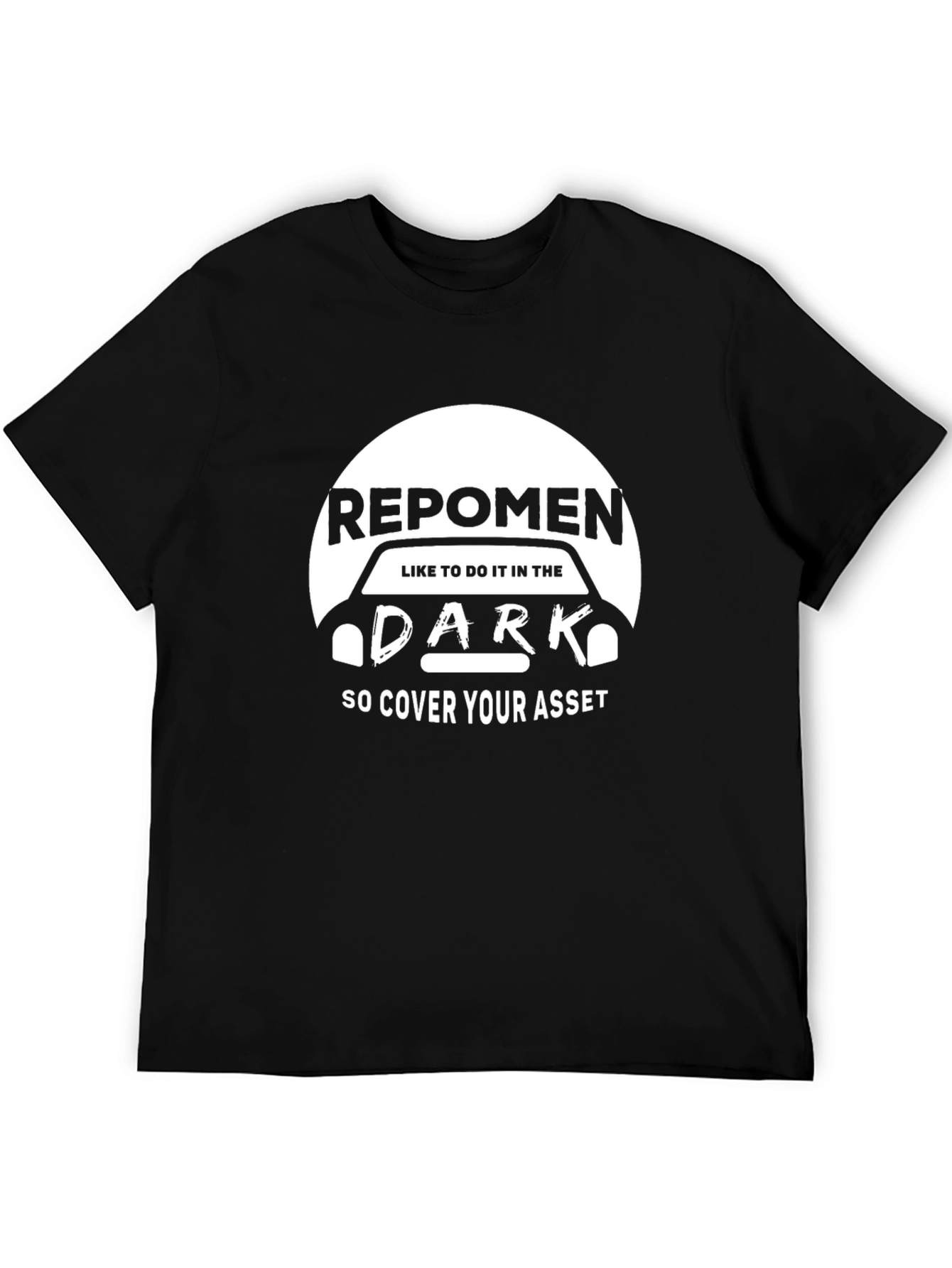 Black Repo Men Dark Humor T-Shirt view 5