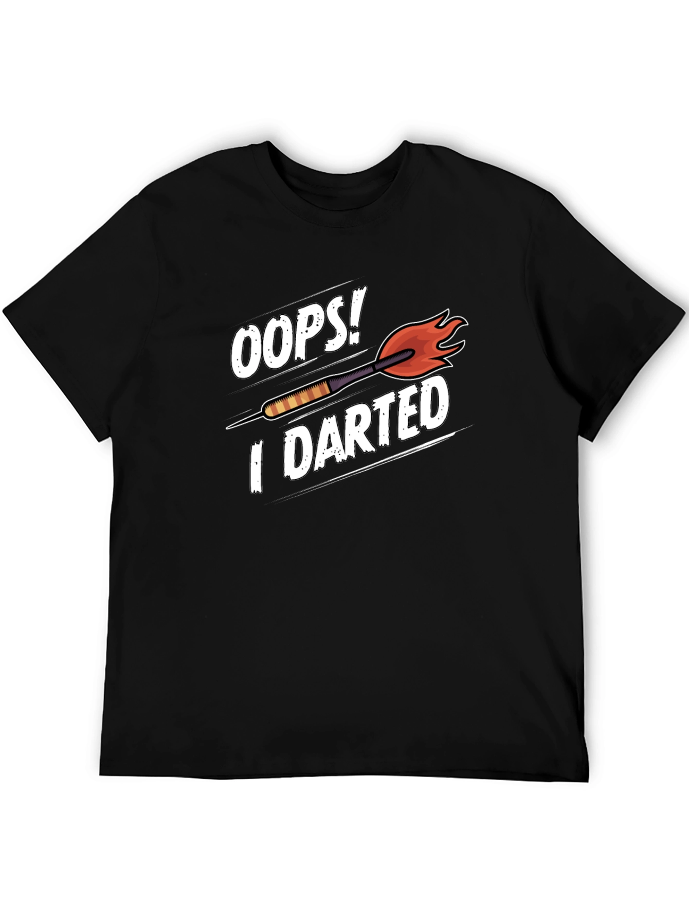 Black Oops! I Darted Funny Dart T-Shirt view 5