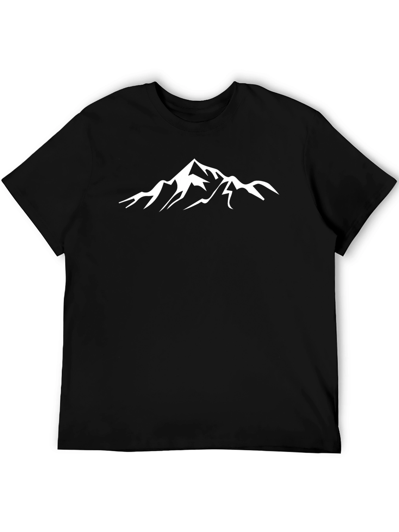 Black Mountain Graphic Tee - Black Casual T-Shirt view 5