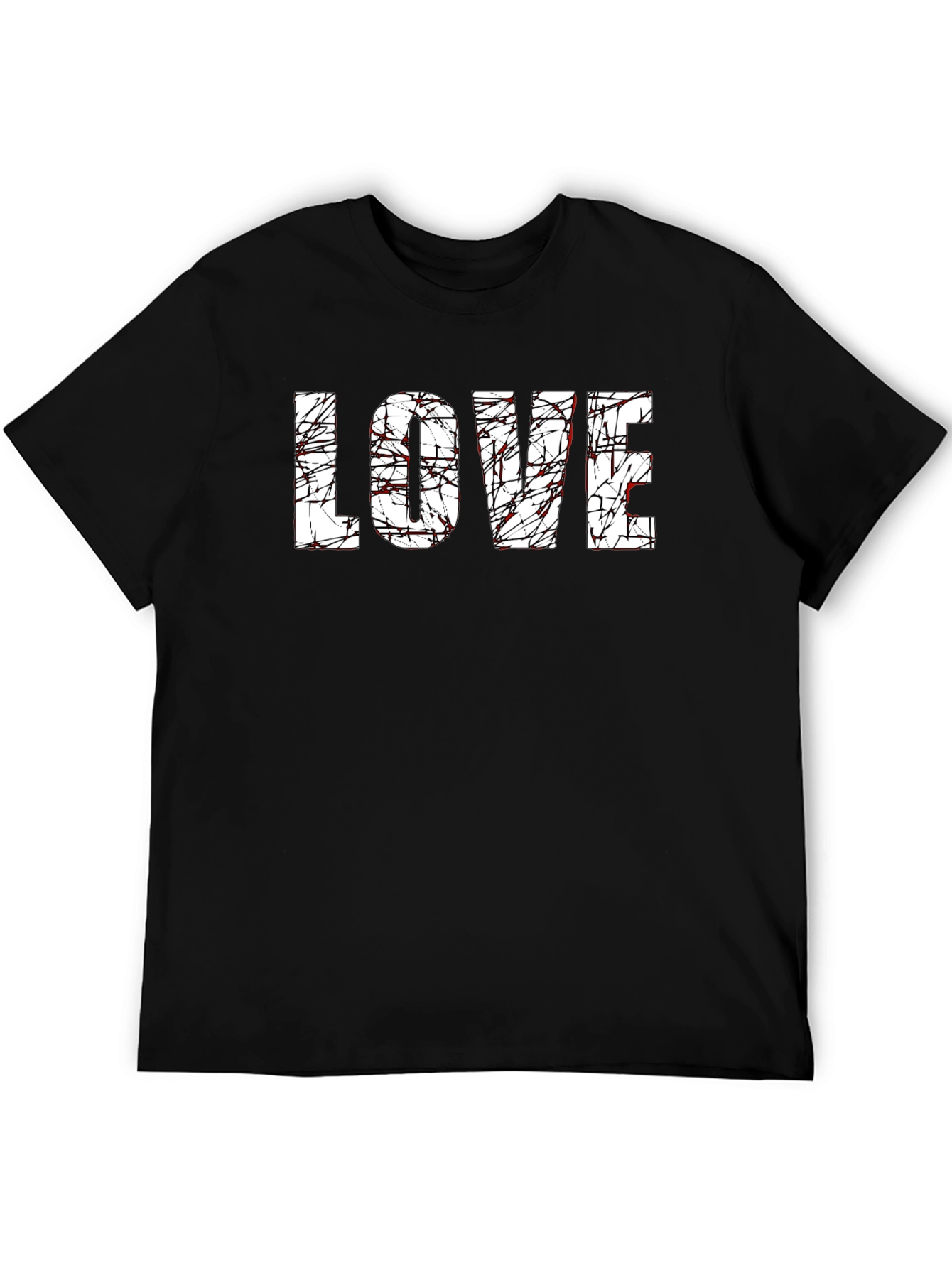 Black Bloody Love Graphic T-Shirt - Dark Humor Tee view 5
