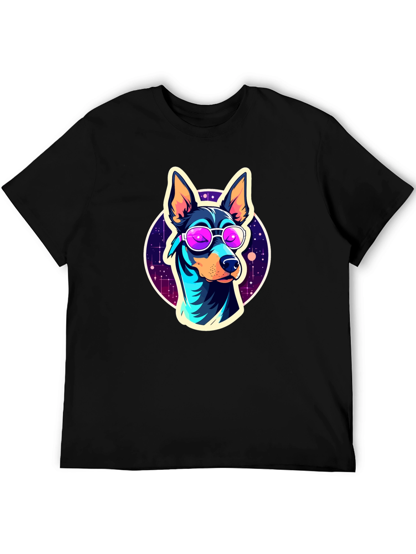 Black Cool Dog T-Shirt view 5
