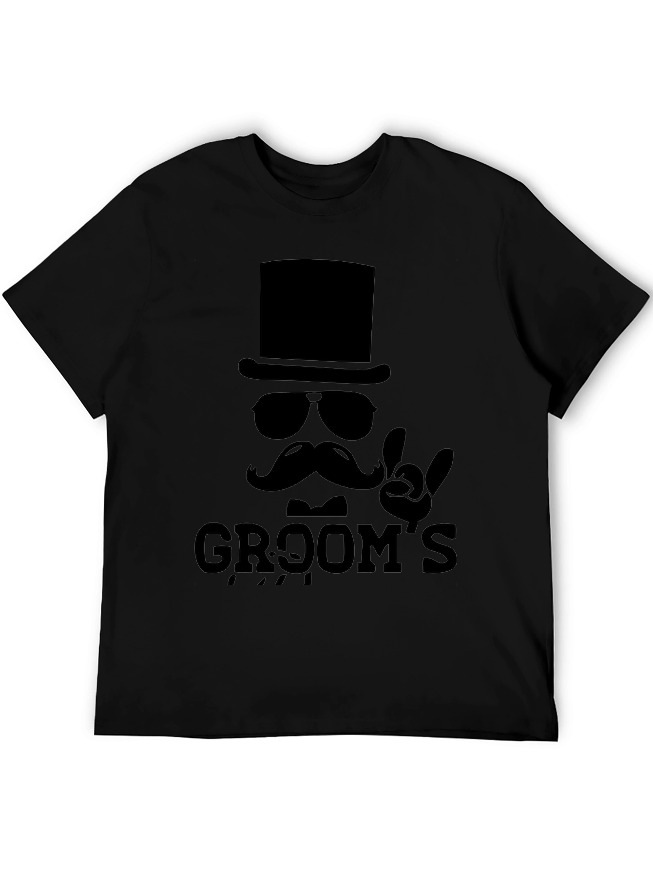 Black Groom's Rock & Roll Wedding T-Shirt view 5