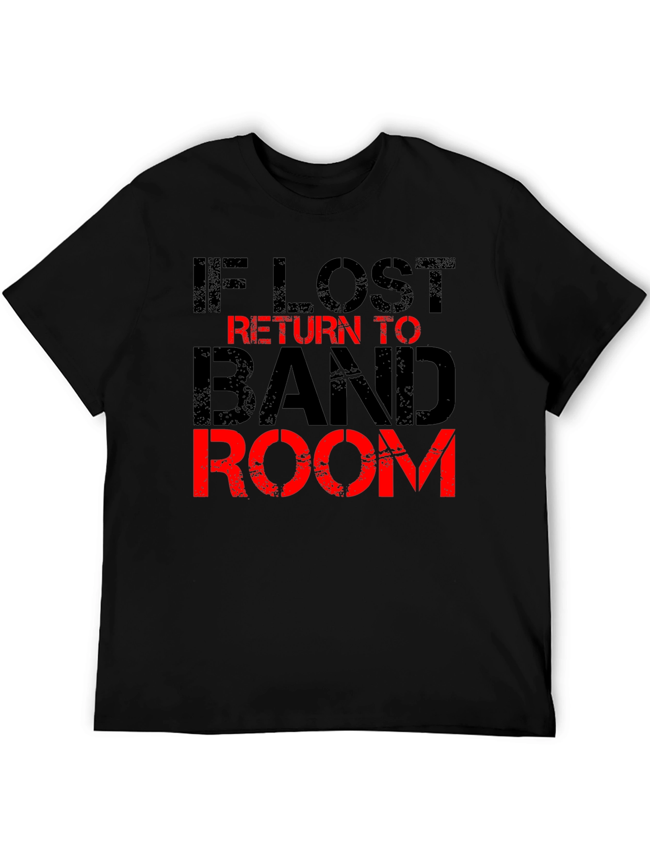 Black If Lost Return to Band Room Graphic Tee view 5