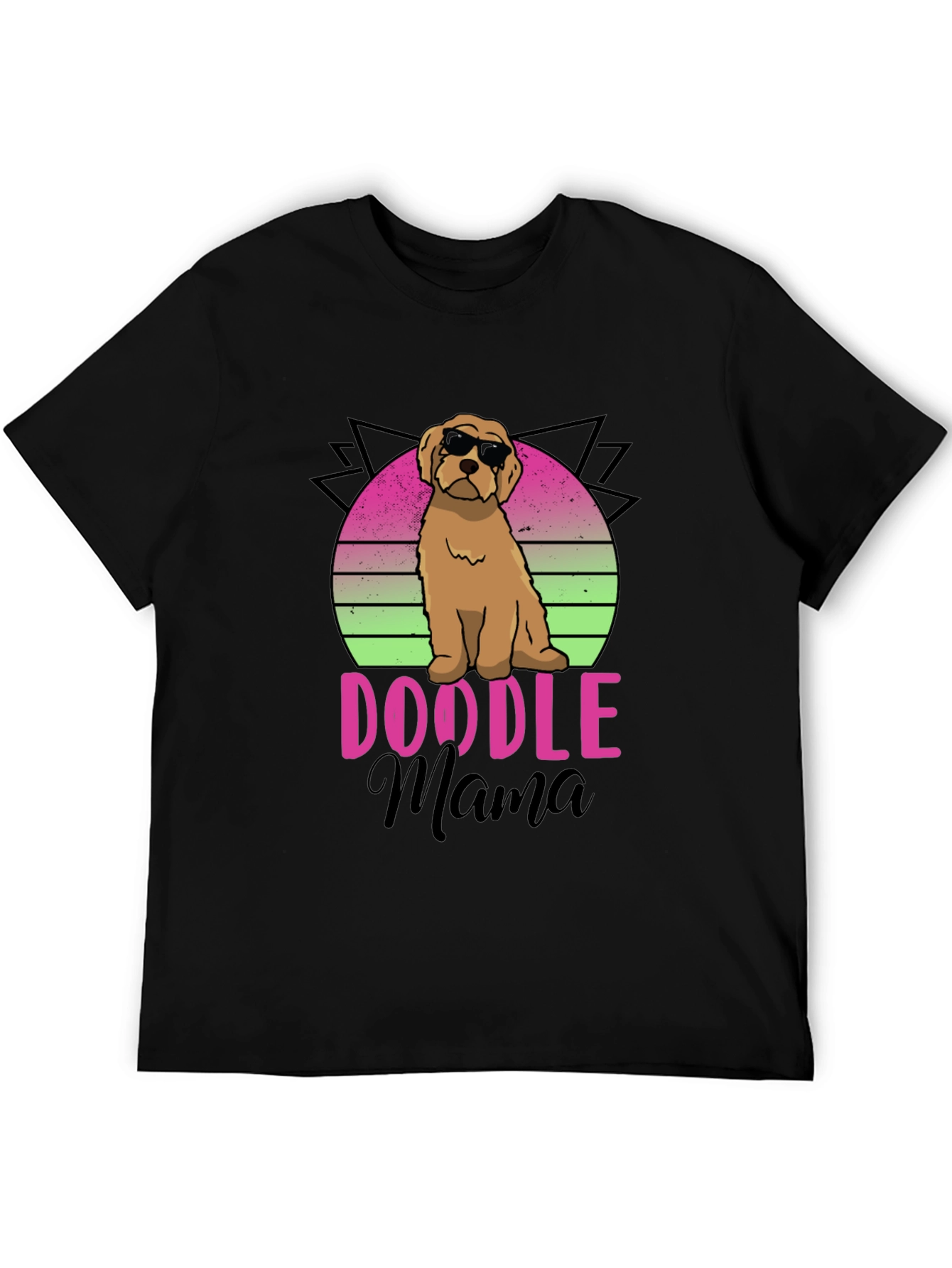 Black Doodle Mama T-Shirt - Cute Dog Lover Tee view 5