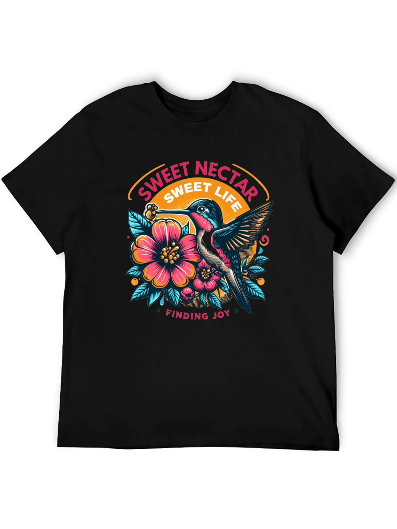 Black Sweet Nectar Life Graphic Tee - Finding Joy view 5
