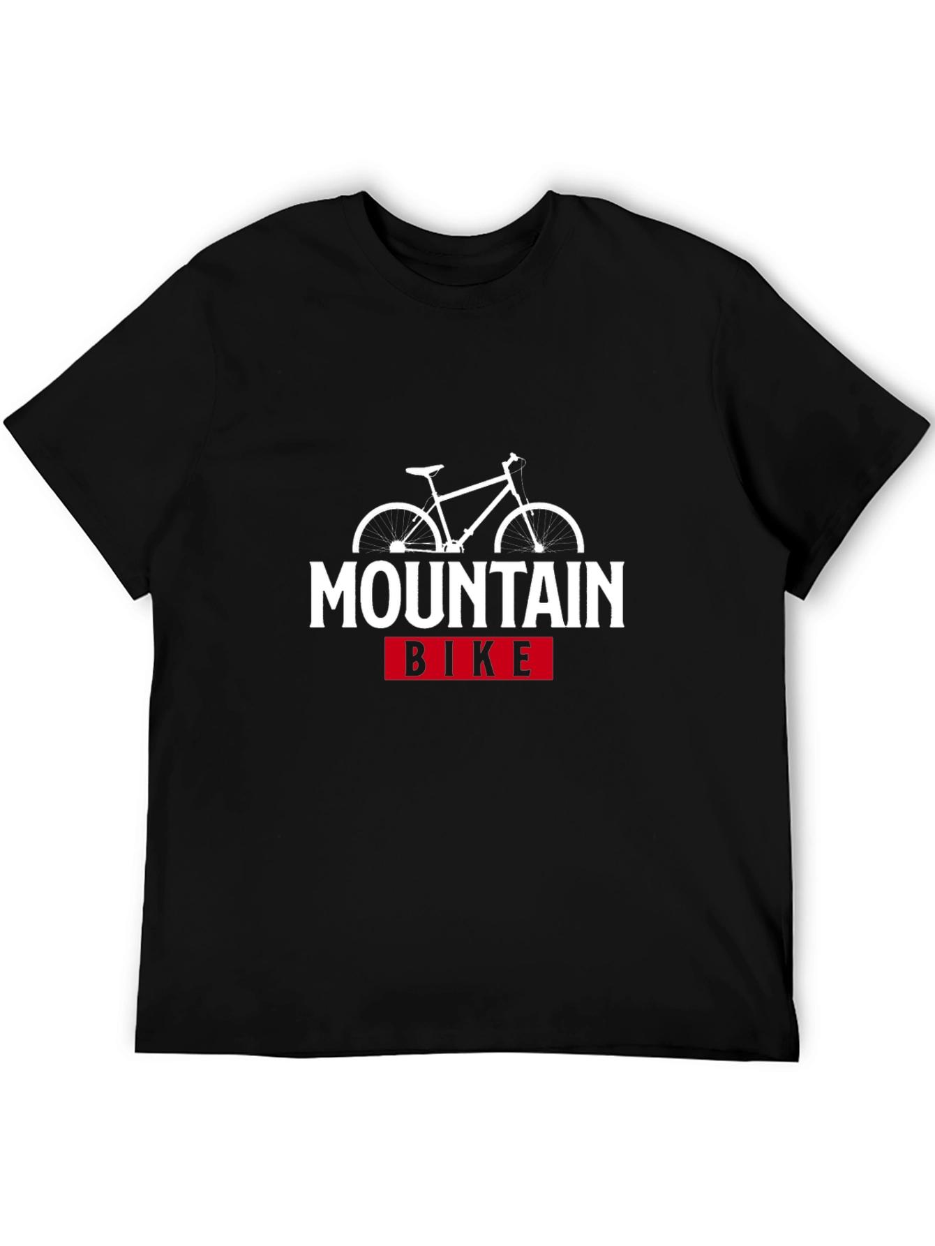 Black Mountain Bike Graphic T-Shirt - Black view 5
