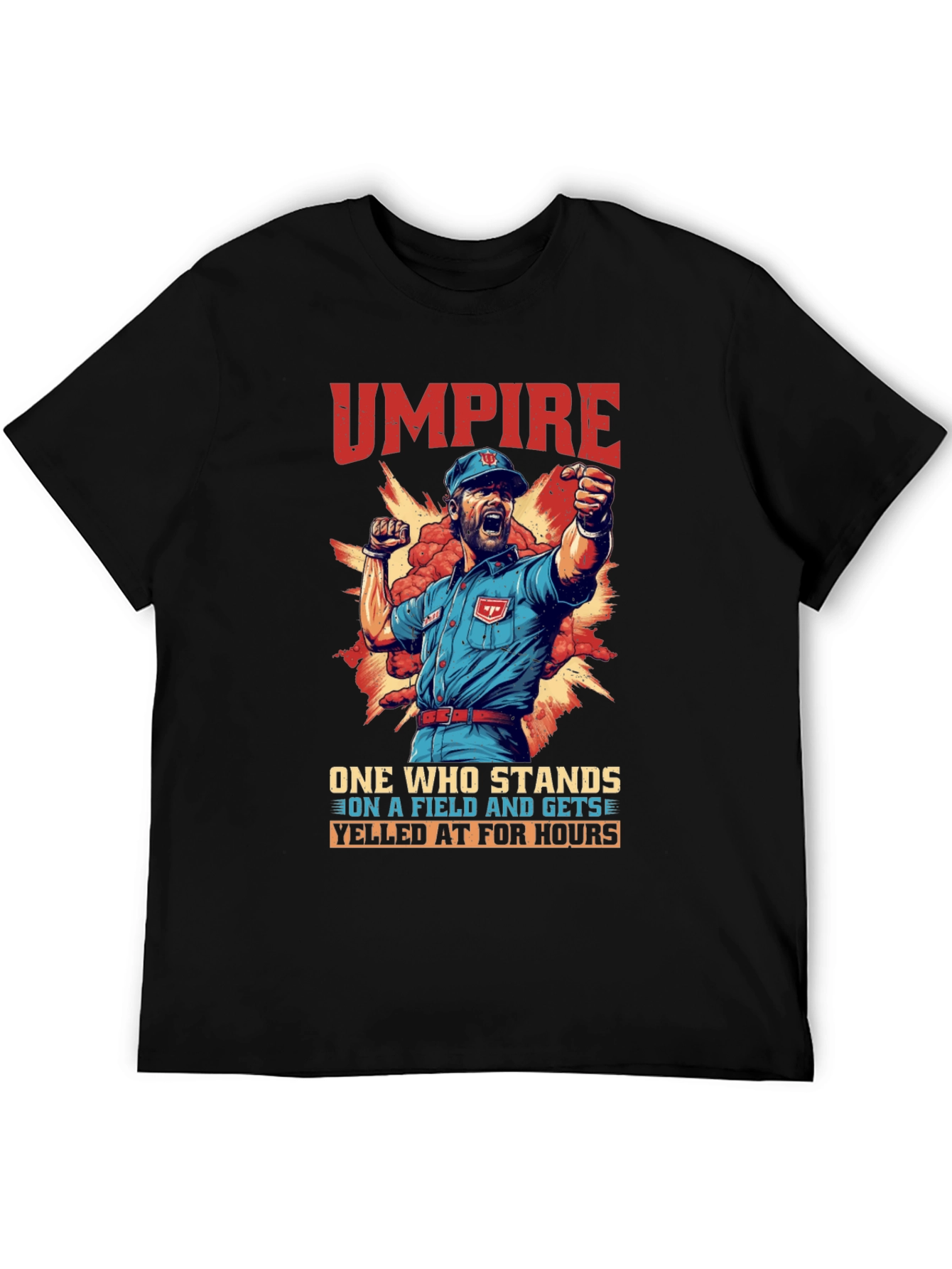 Black Umpire Yelled At For Hours Graphic Tee view 5