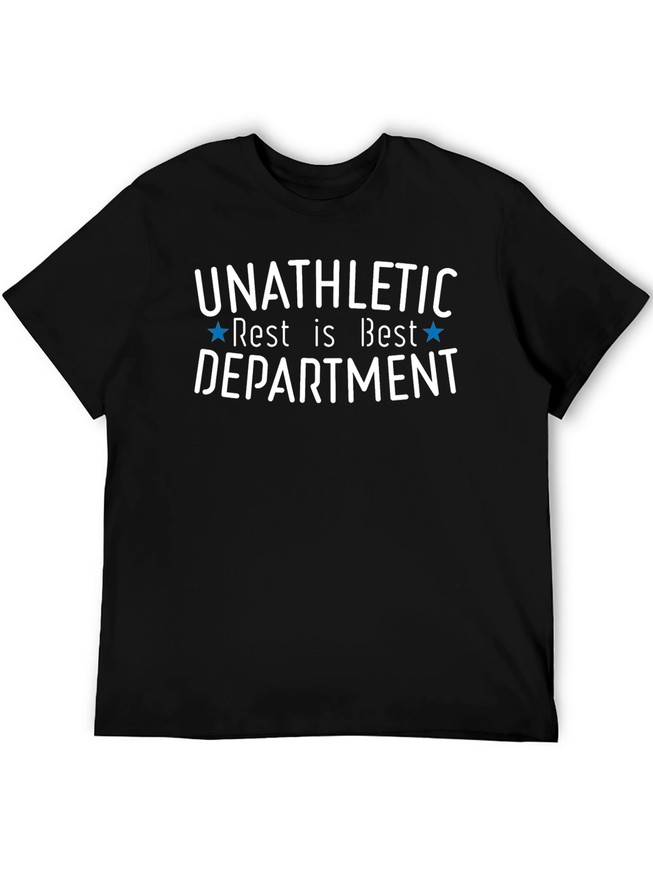 Black Unathletic Rest is Best Department Black T-Shirt view 5