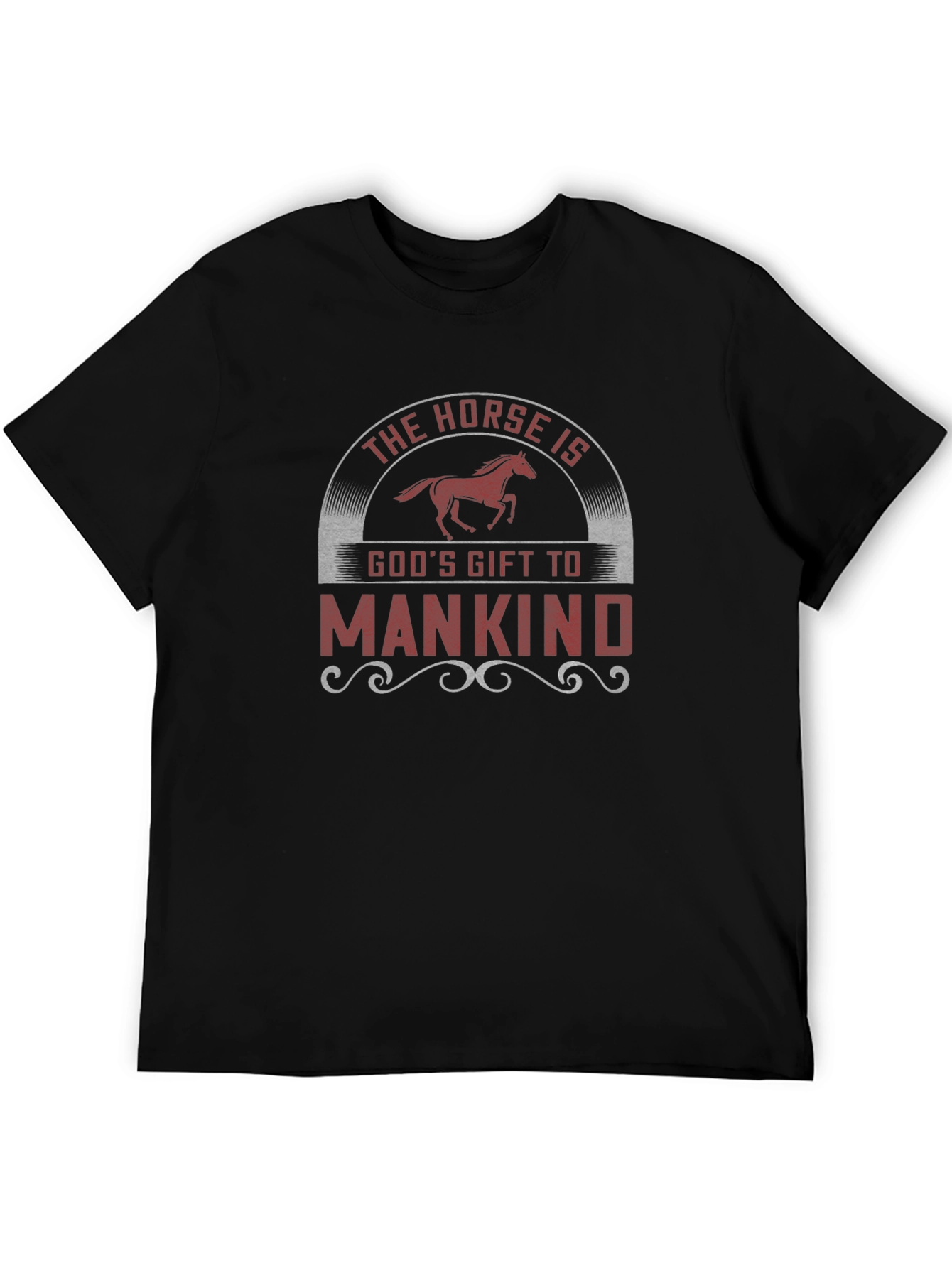 Black Horse is God's Gift to Mankind Graphic Tee view 5