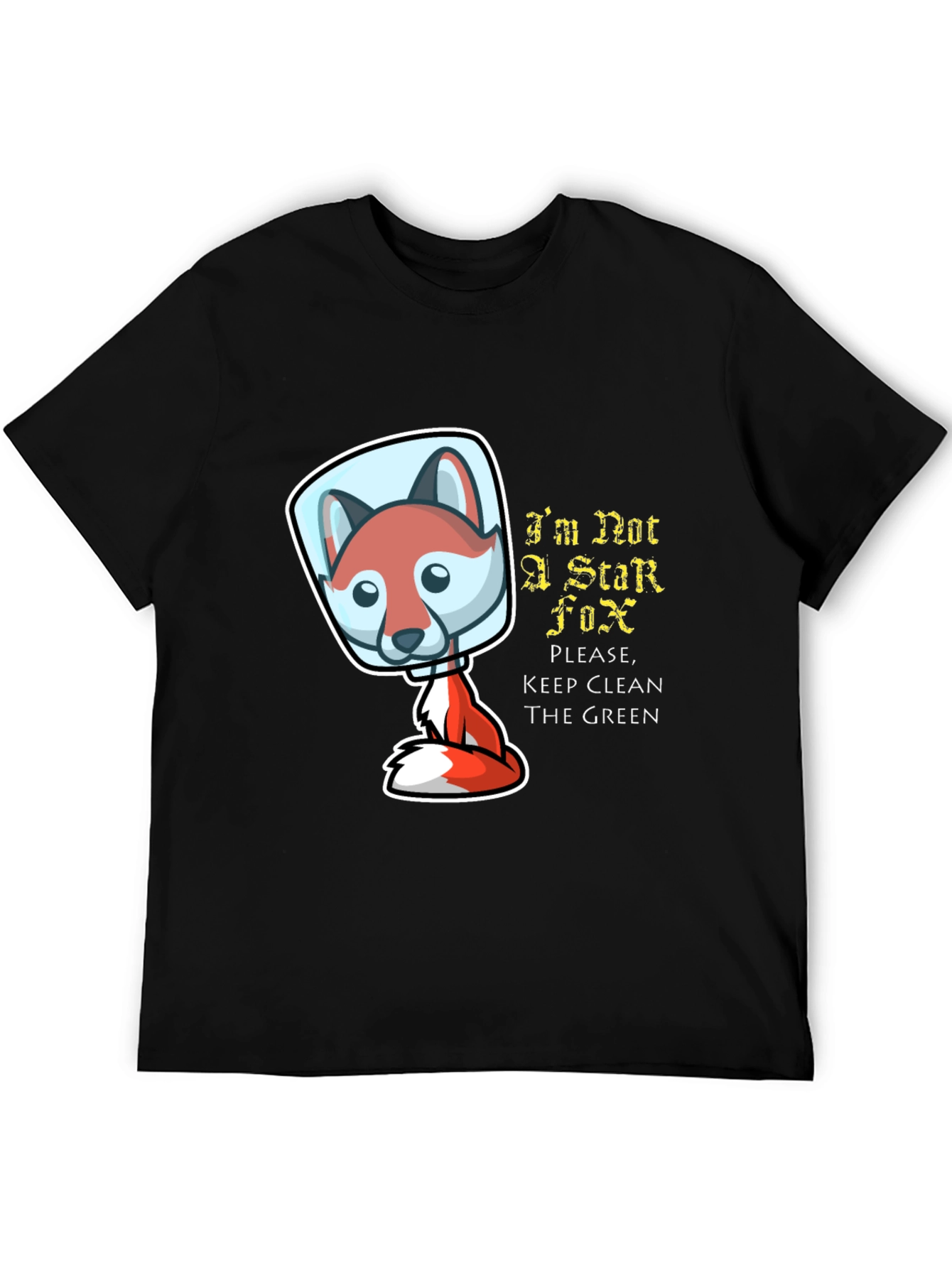 Black I'm Not A Star Fox T-Shirt view 5