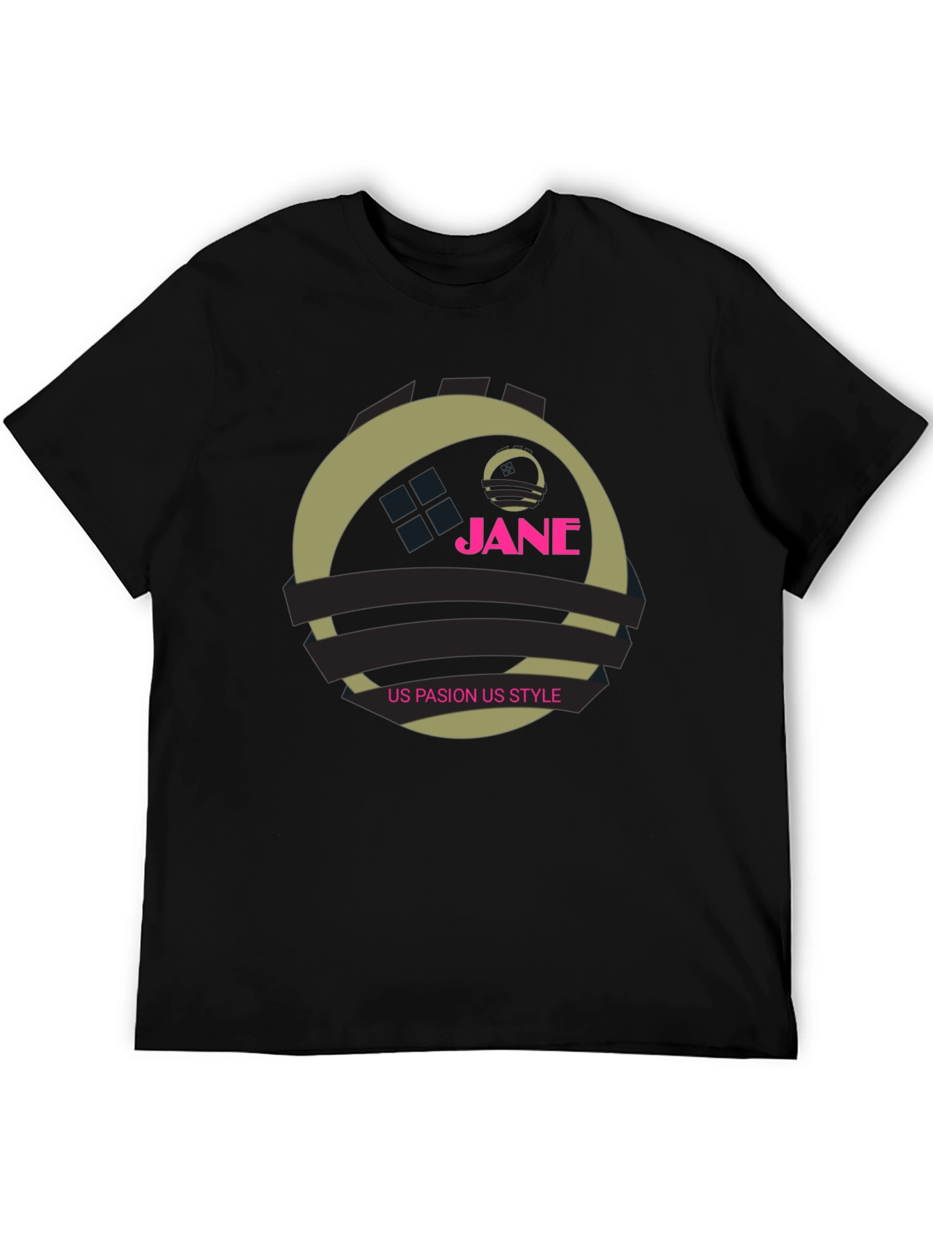 Black Jane US Pasion Style Black Graphic Tee view 5