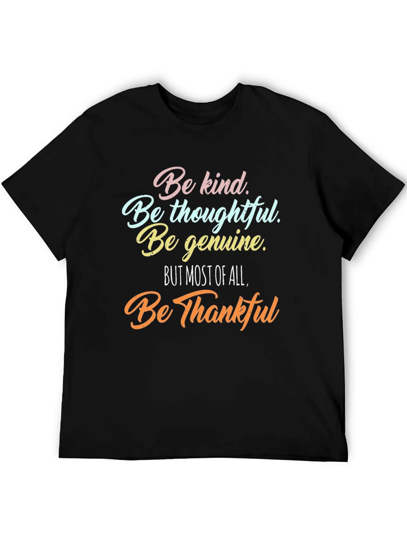 Black Kind Thoughtful Genuine Thankful T-Shirt view 5
