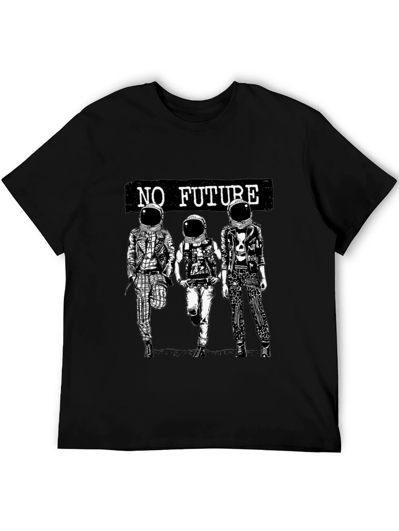 No Future Spaceman Graphic Tee - 5