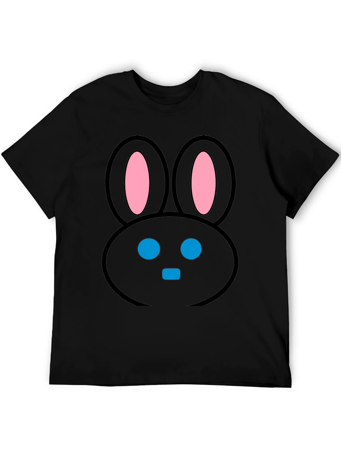 Black Black Bunny Face T-Shirt view 5