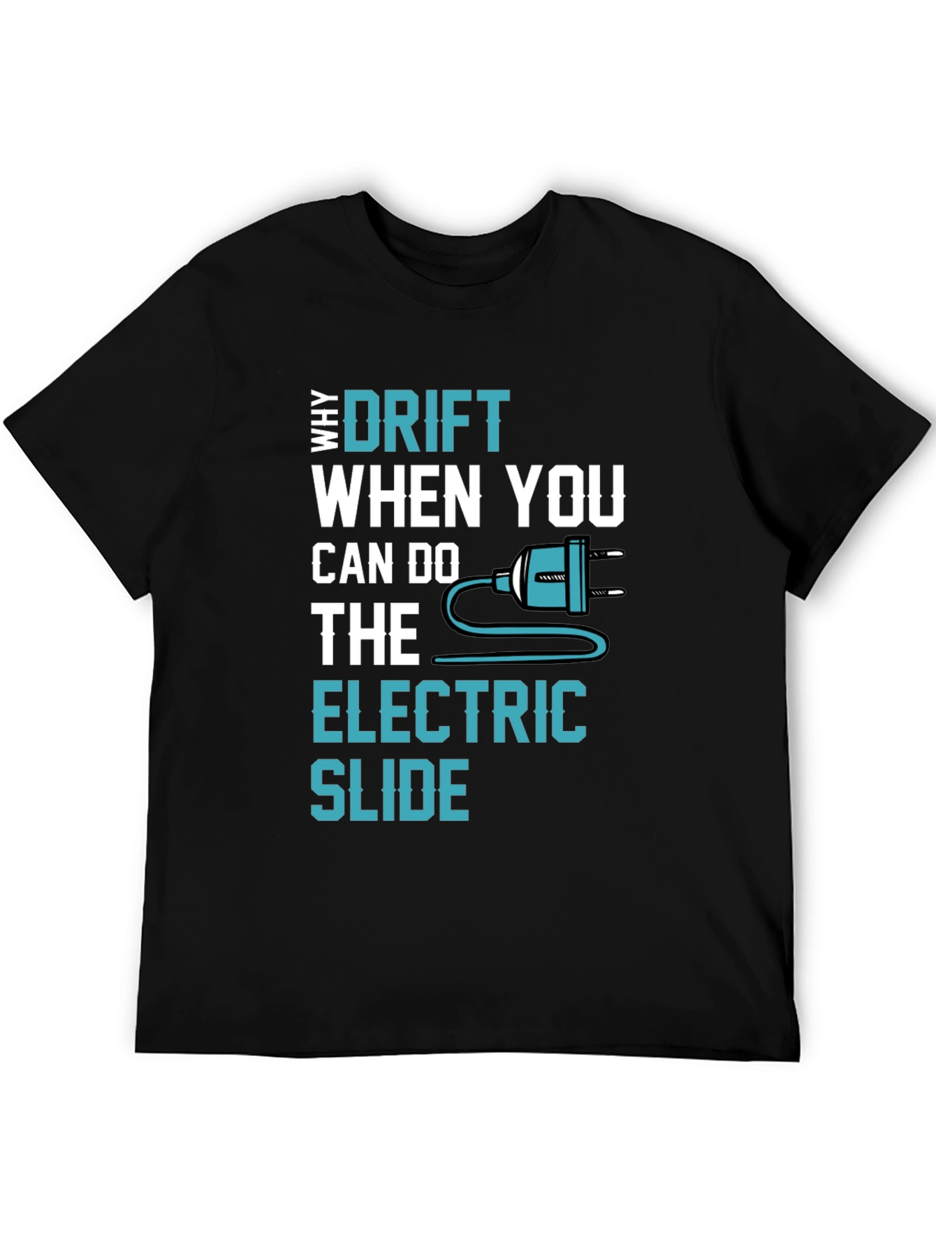 Black Electric Slide T-Shirt - Drift Alternative Graphic Tee view 5