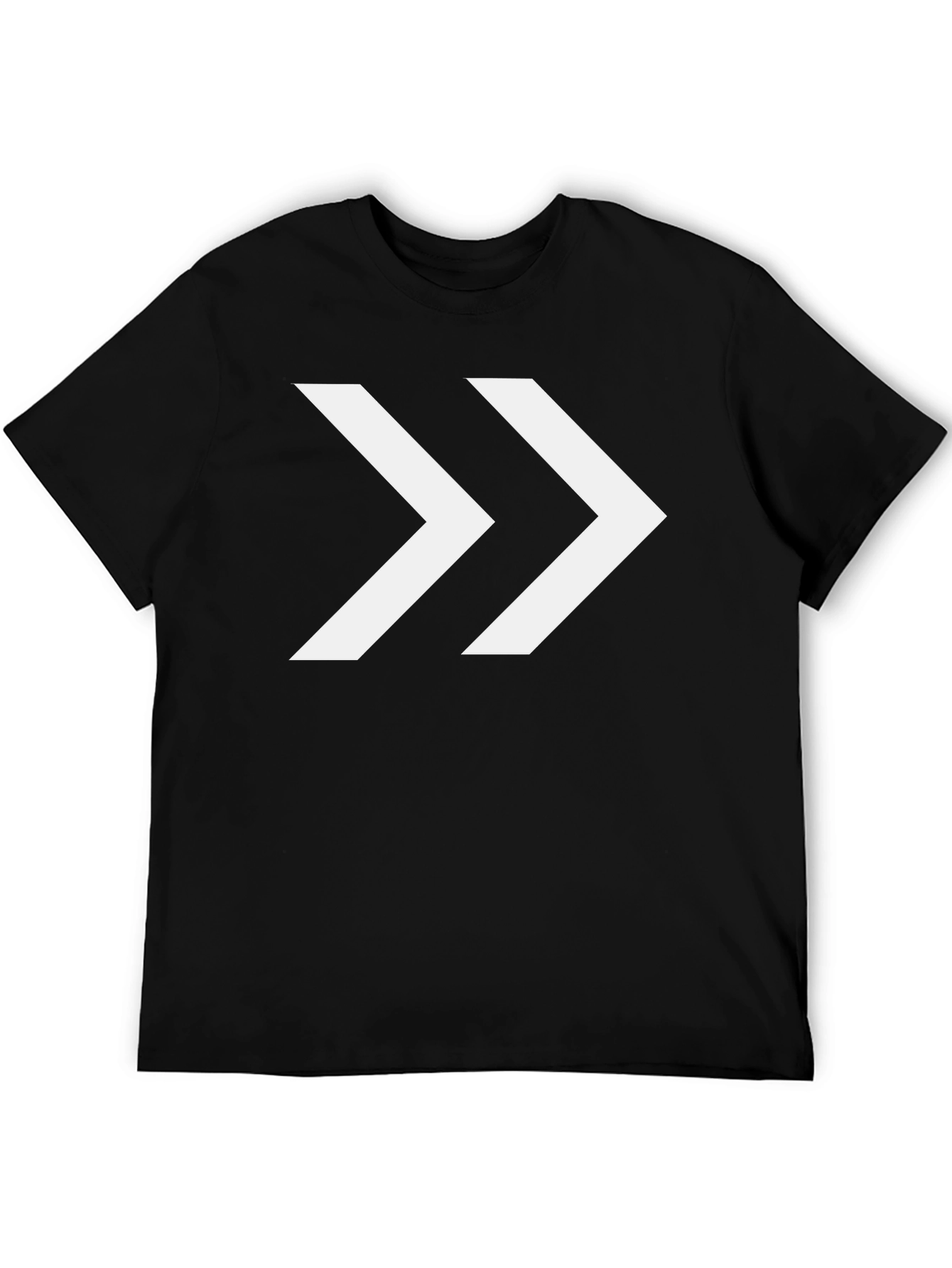 Black Forward Arrow Graphic T-Shirt - Black view 5