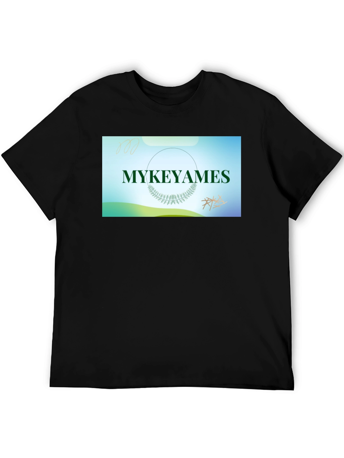 Black Mykeyames Graphic Tee - Trendy Casual Wear view 5