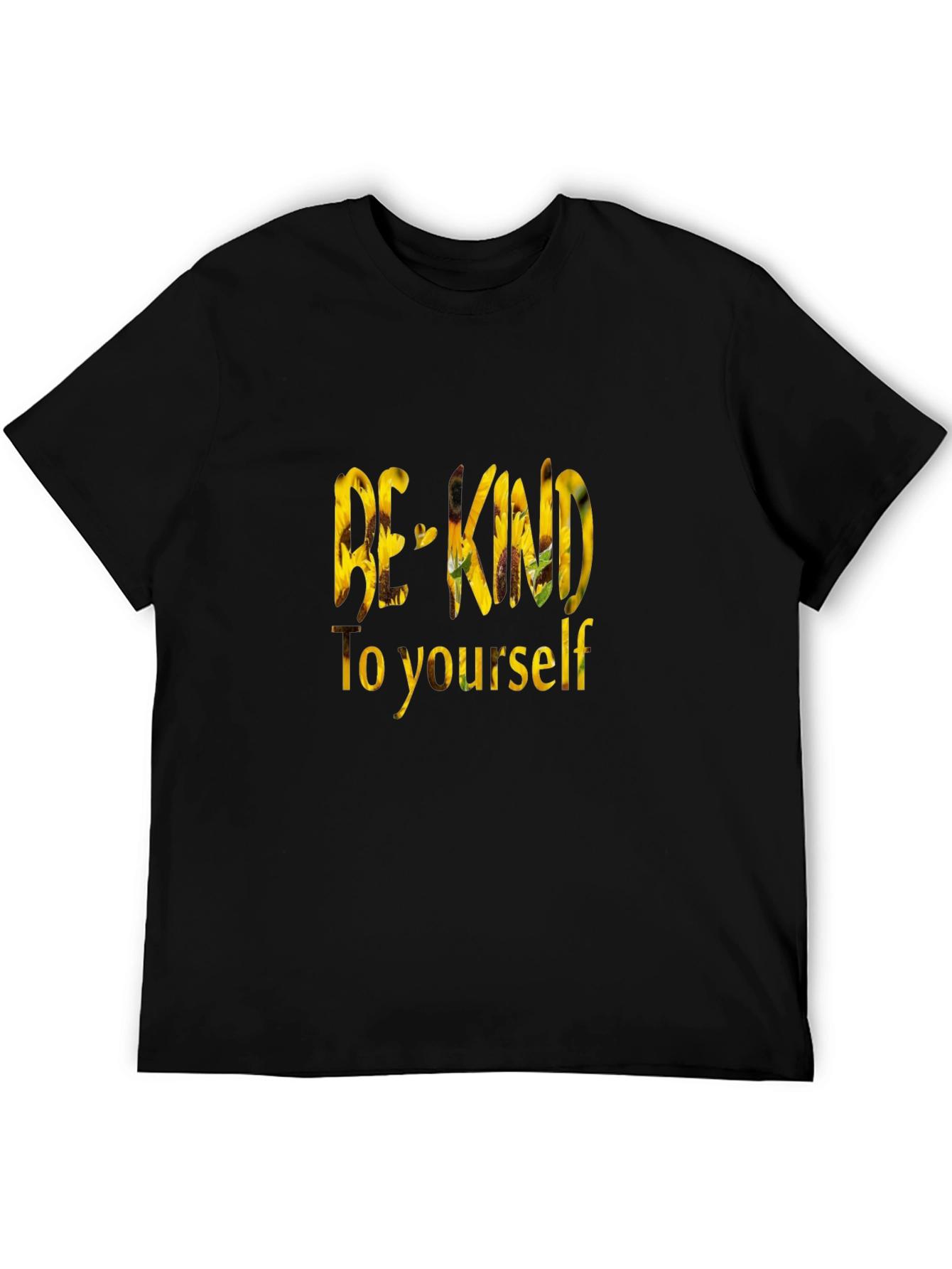Black Be Kind To Yourself Graphic Tee - Sunflower Black T-Shirt view 5