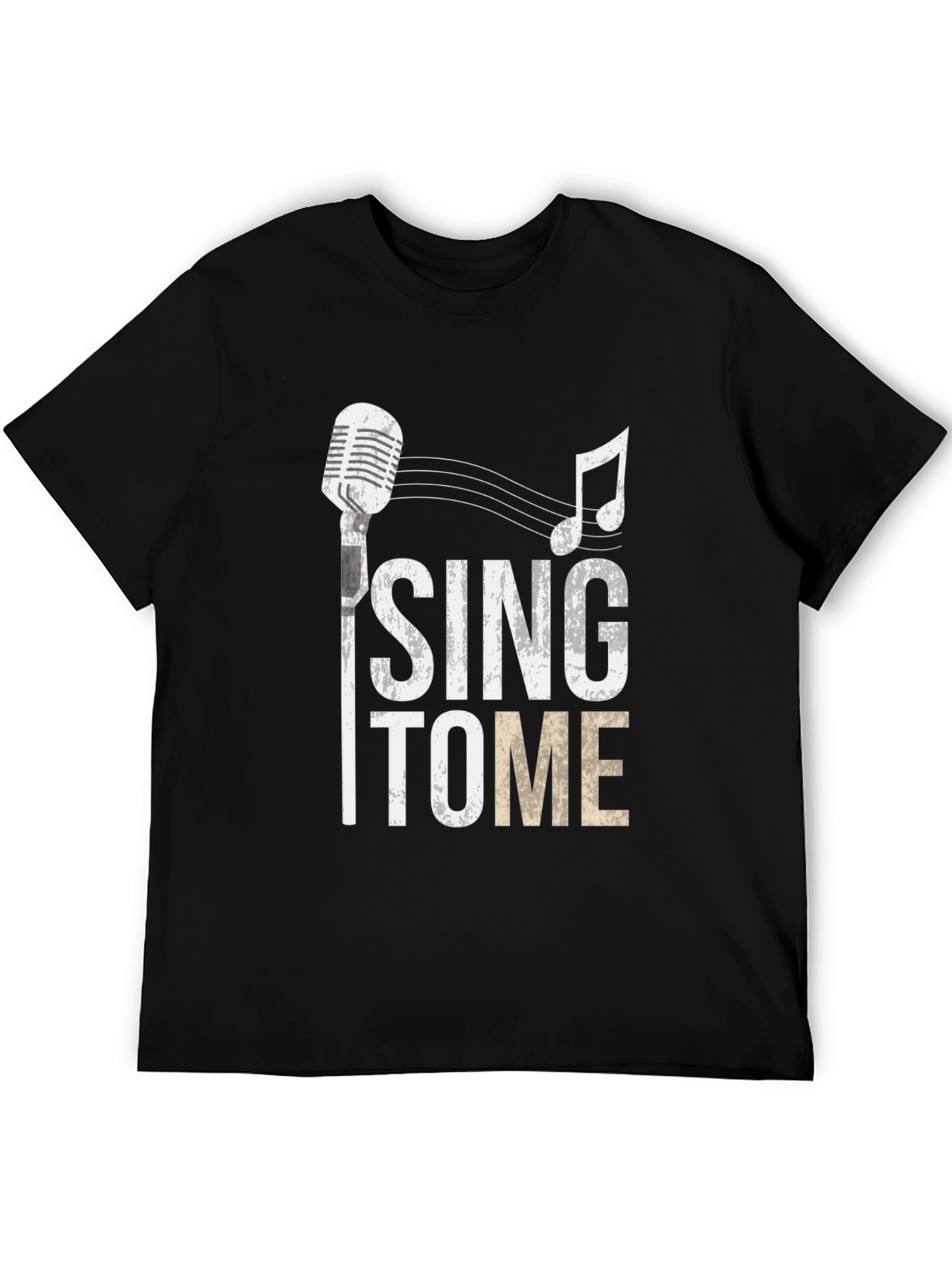 Black Sing To Me Graphic Tee - Soft Cotton Blend view 5