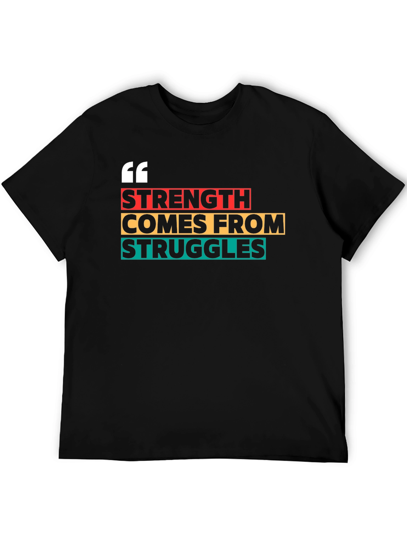 Black Strength from Struggles Graphic Tee view 5