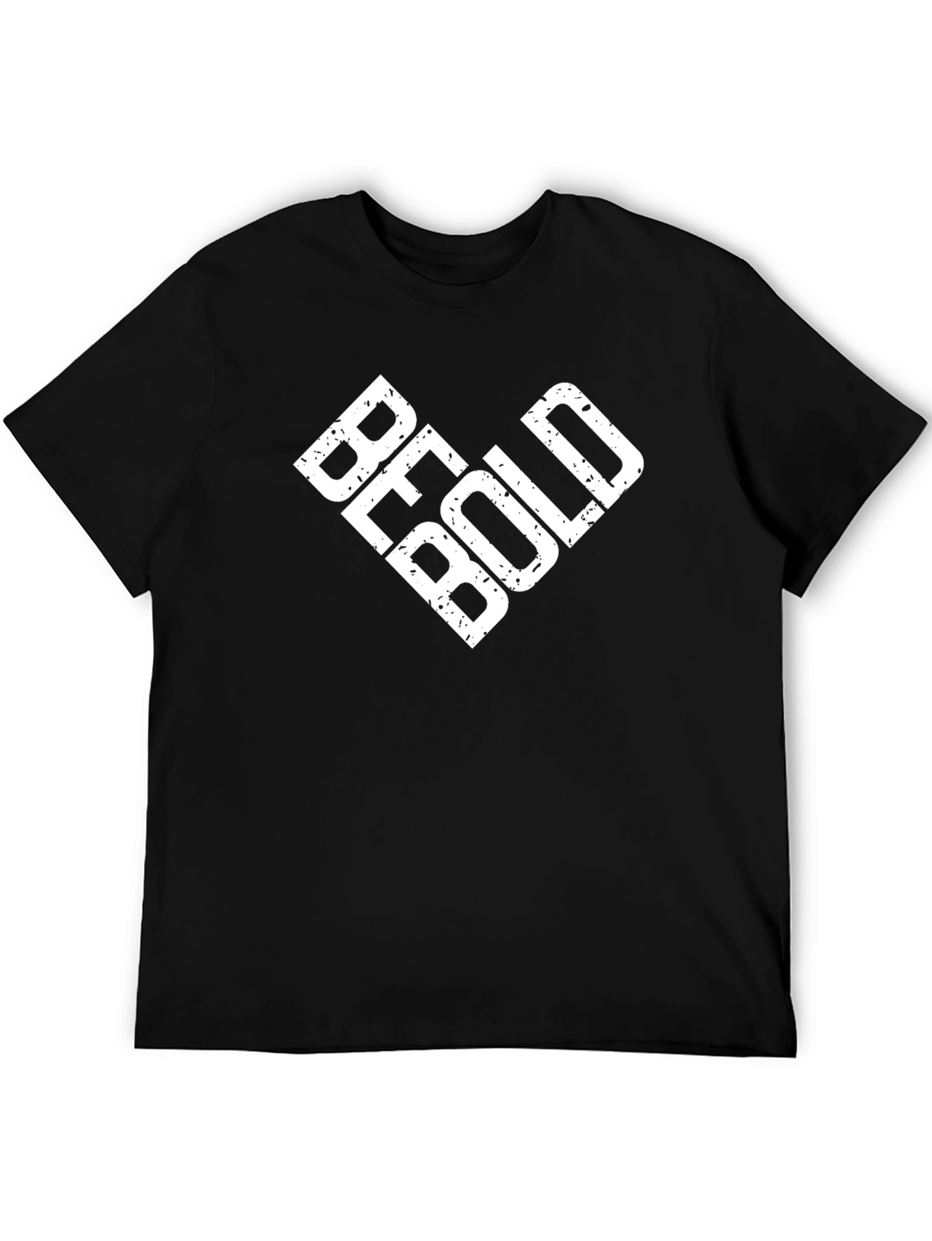 Black Be Bold Graphic Tee - Stylish Cotton T-Shirt view 5