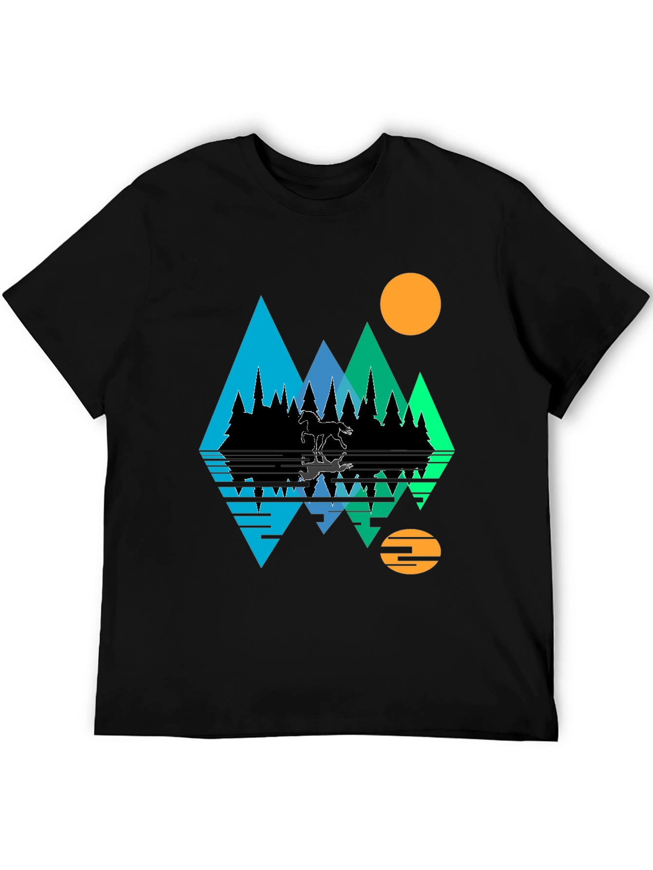 Black Mountain & Moon Graphic Tee view 5