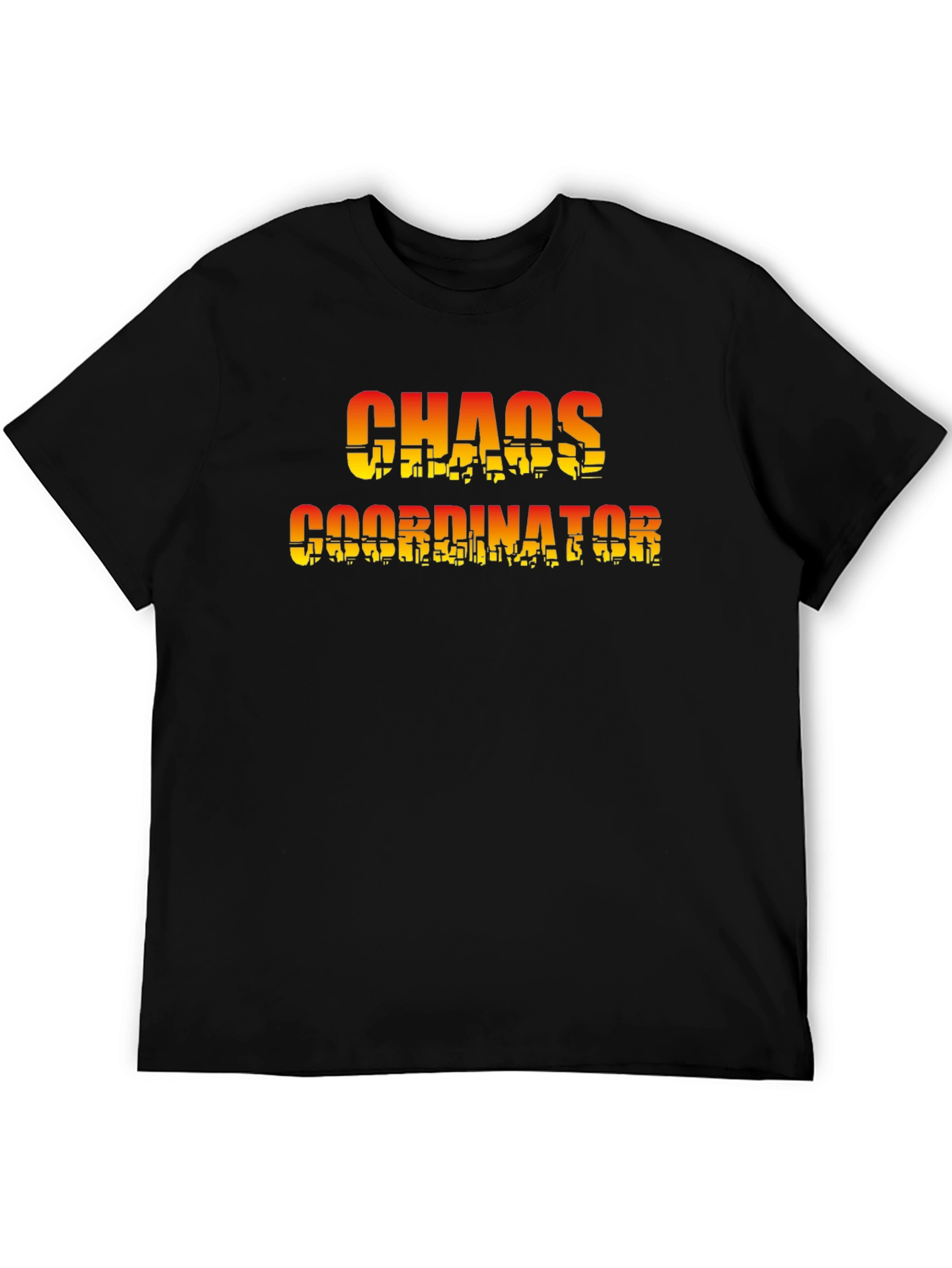 Black Chaos Coordinator Black T-Shirt view 5