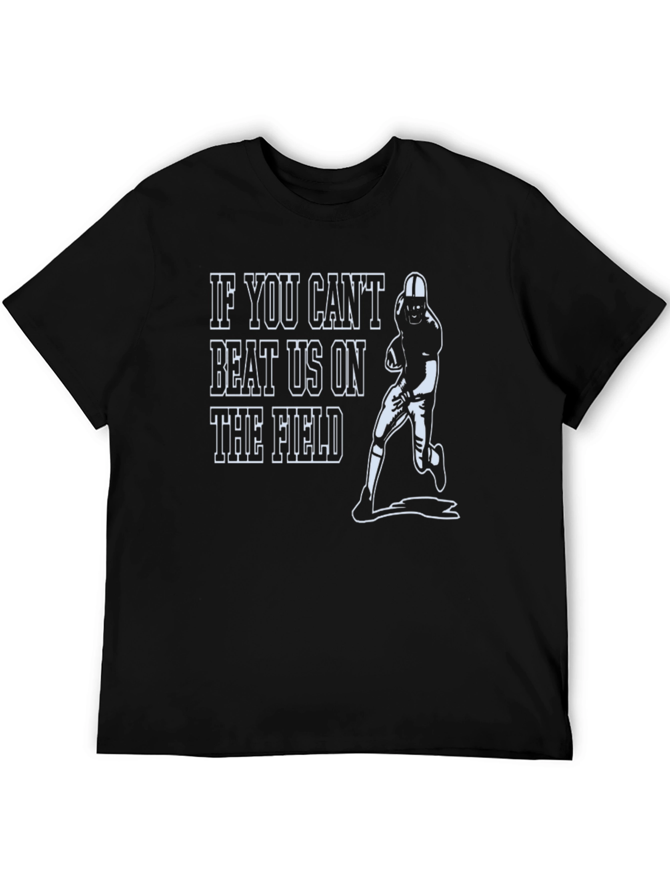 Black Football Rivalry Graphic Tee view 5