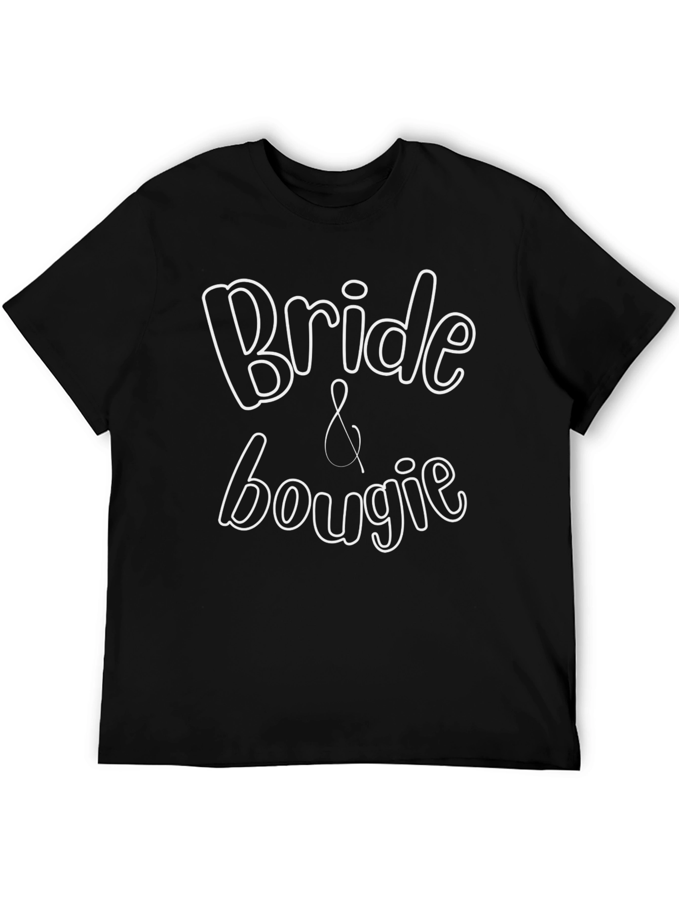 Black Bride & Bougie Black T-Shirt - Bachelorette Party Tee view 5