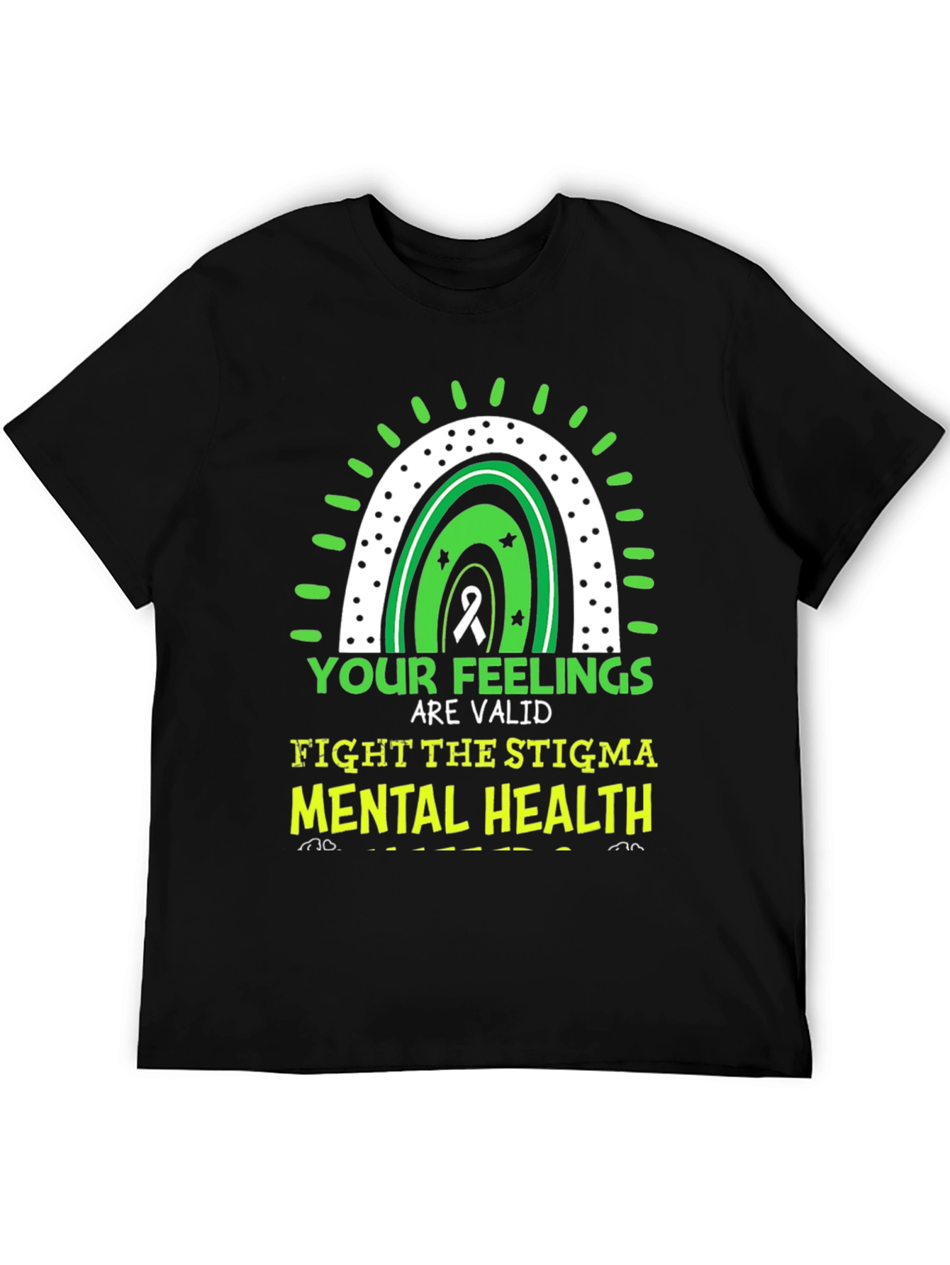 Black Mental Health Awareness Graphic Tee view 5