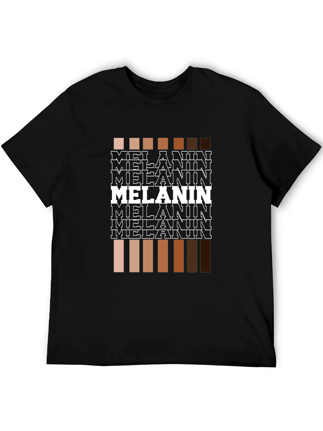 Black Melanin Shades Graphic Tee - Unisex Black T-Shirt view 5