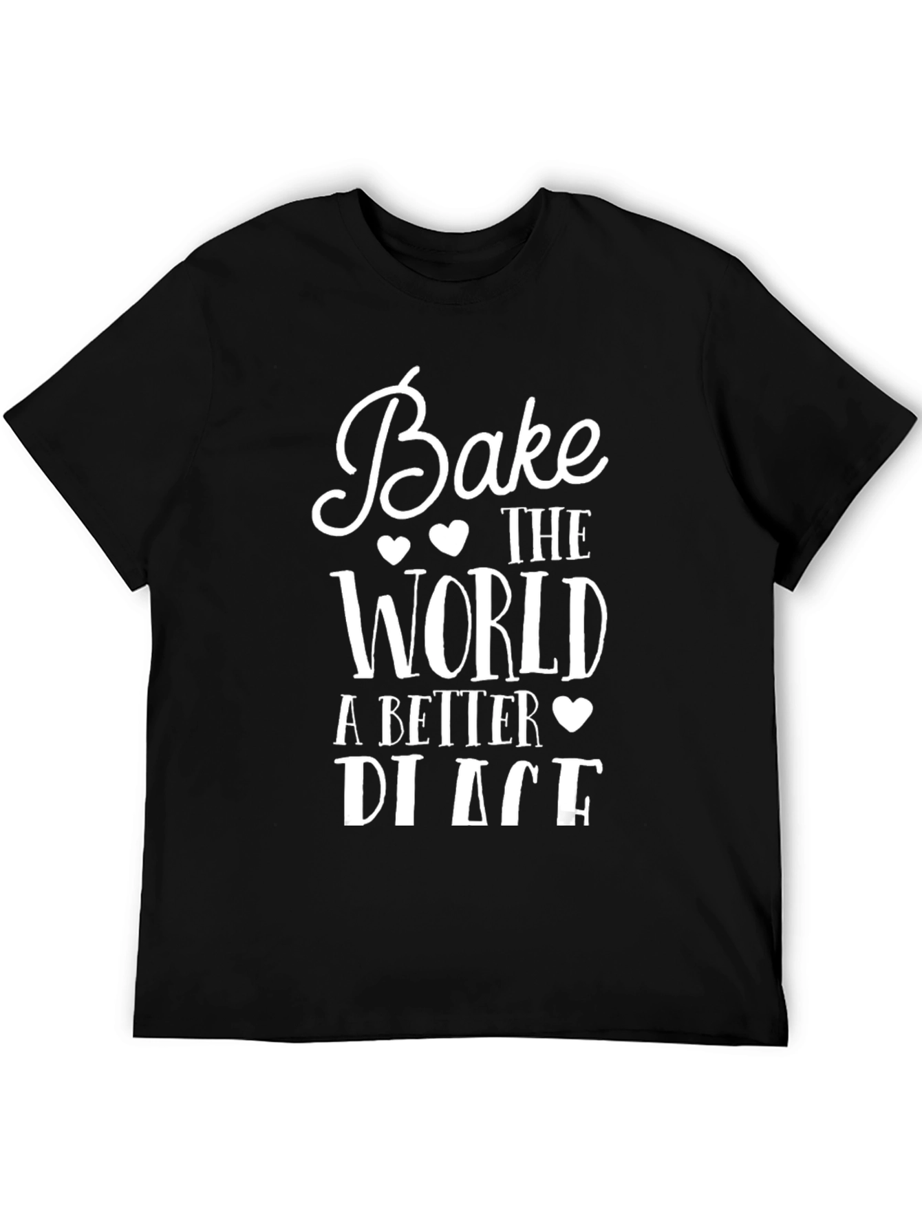 Black Bake the World a Better Place Graphic Tee view 5