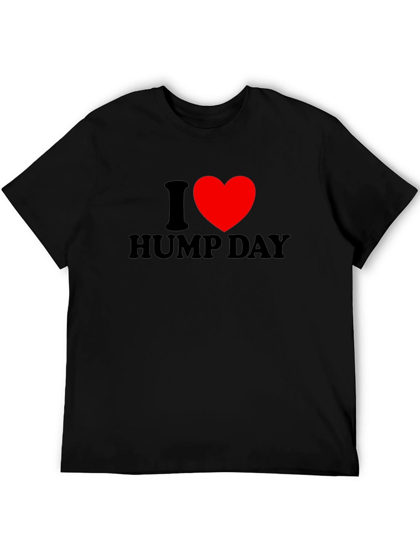 Black I Heart Hump Day T-Shirt - Black Short Sleeve view 5