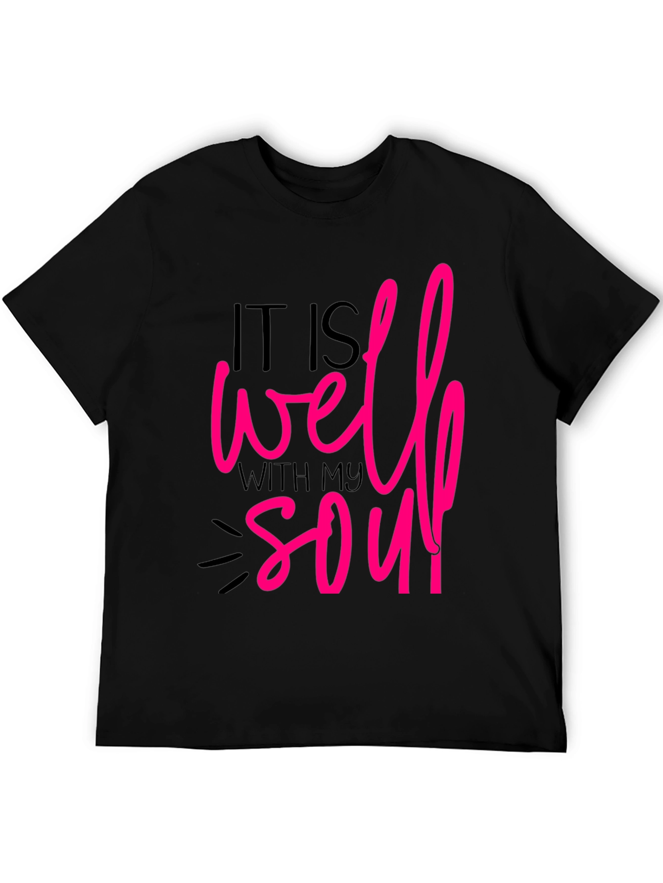 Black Well With My Soul Graphic Tee view 5
