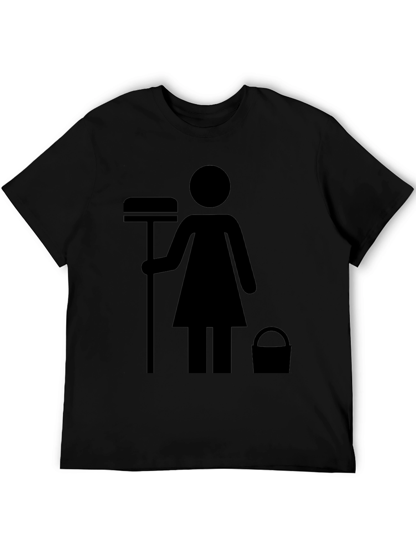 Black Maid Service T-Shirt - Funny House Cleaning Shirt view 5