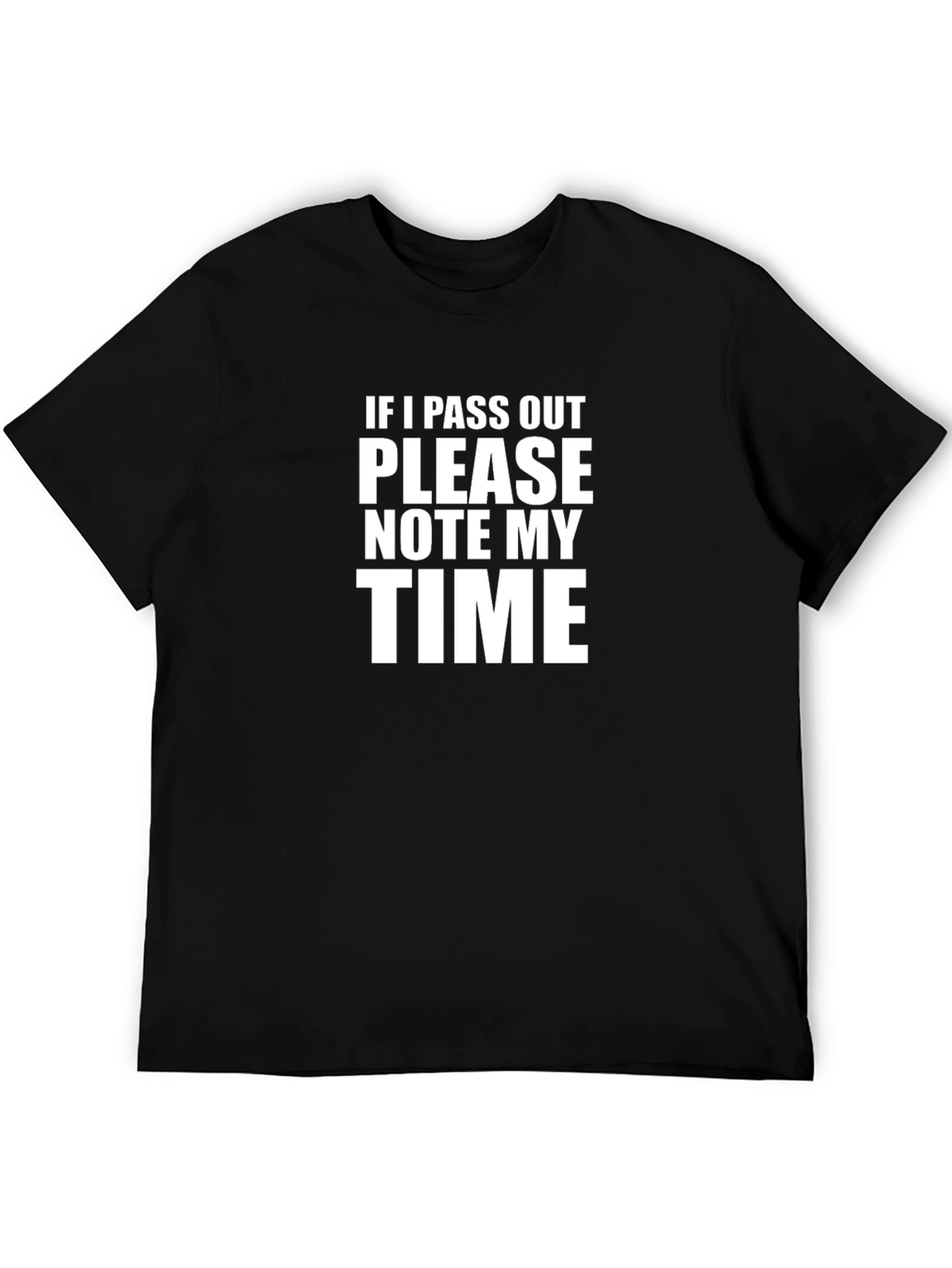 Black Funny 'Note My Time' Graphic T-Shirt view 5