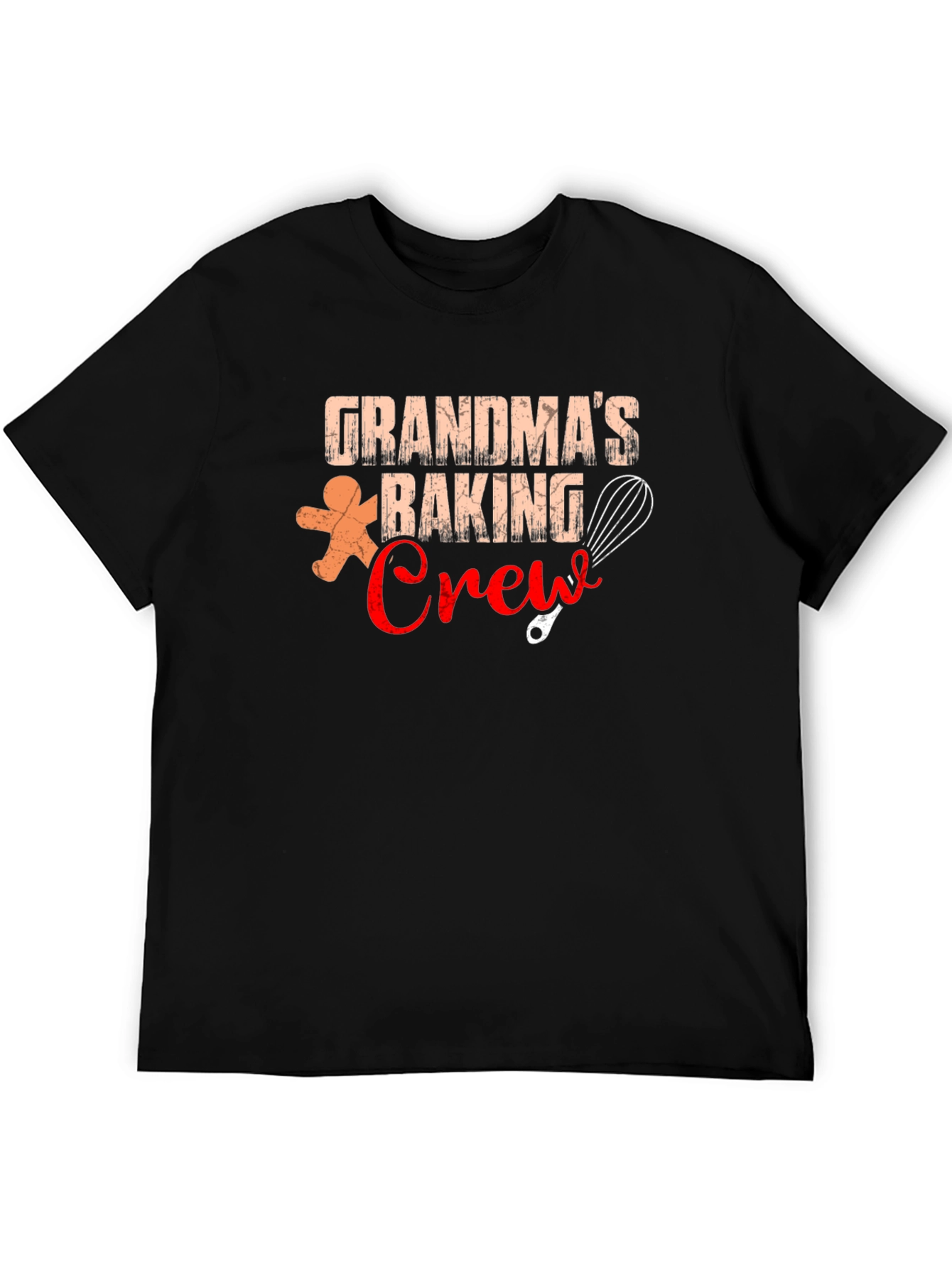 Black Grandma's Baking Crew T-Shirt - Holiday Baking Shirt view 5