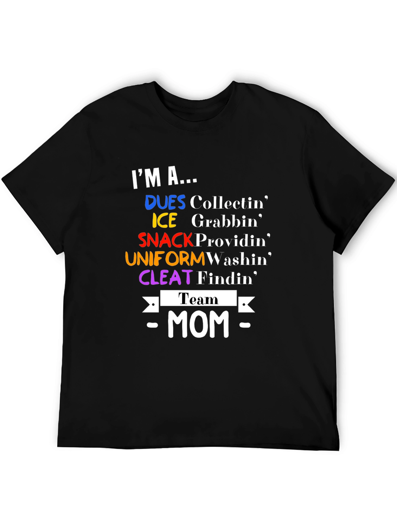 Team Mom T-Shirt - Sports Mom Apparel - 5