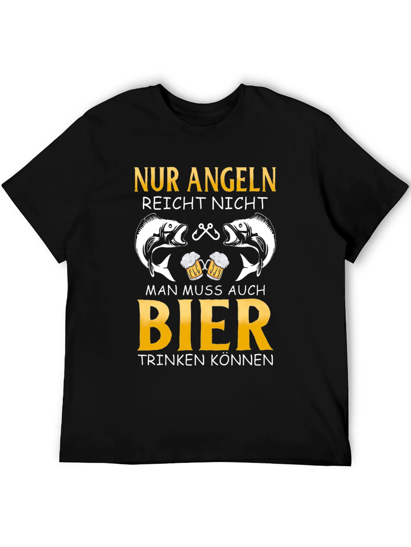 Fishing and Beer T-Shirt - German Angeln Design - 5