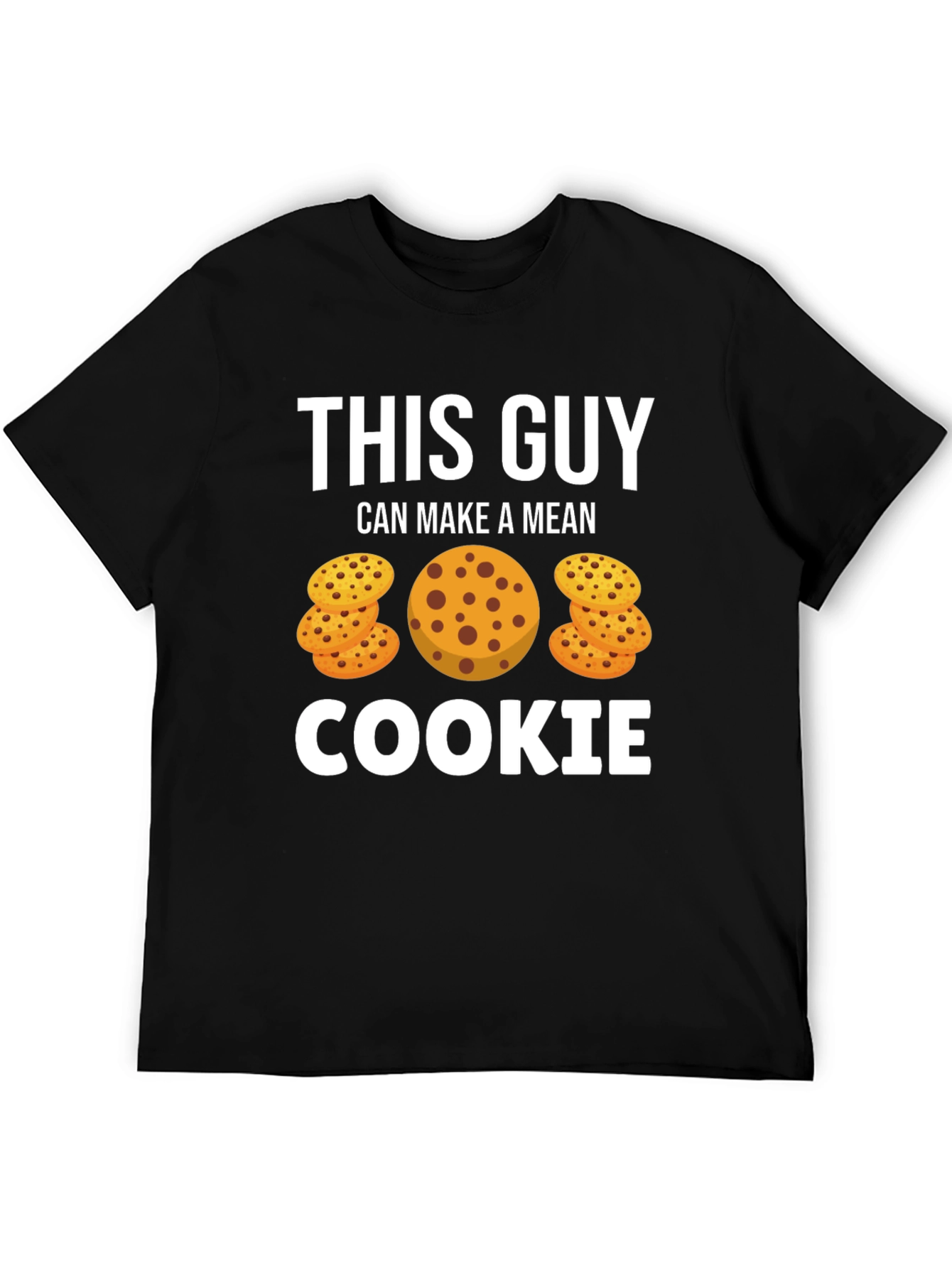 Black This Guy Can Make a Mean Cookie T-Shirt view 5