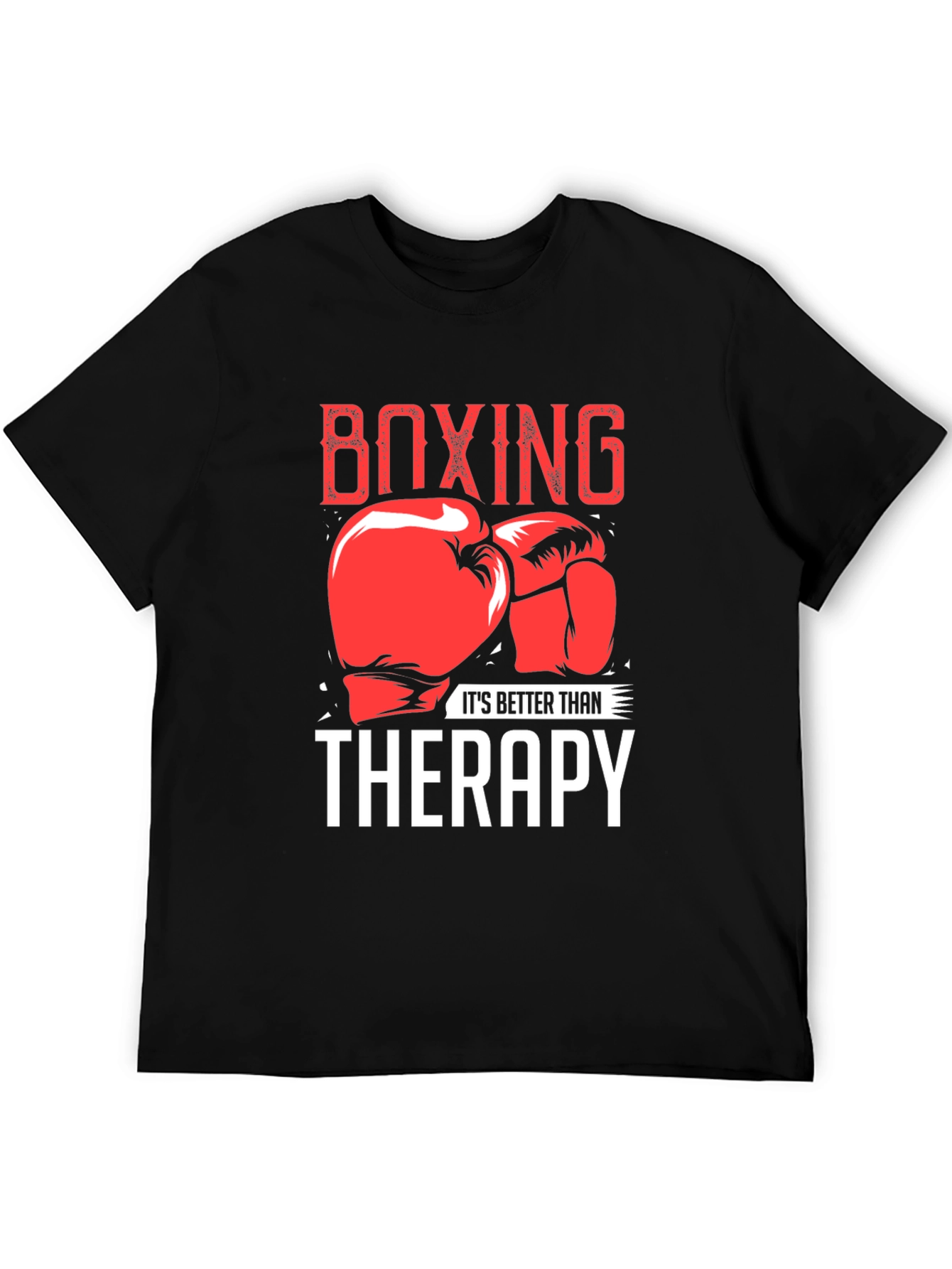 Black Boxing Therapy T-Shirt view 5