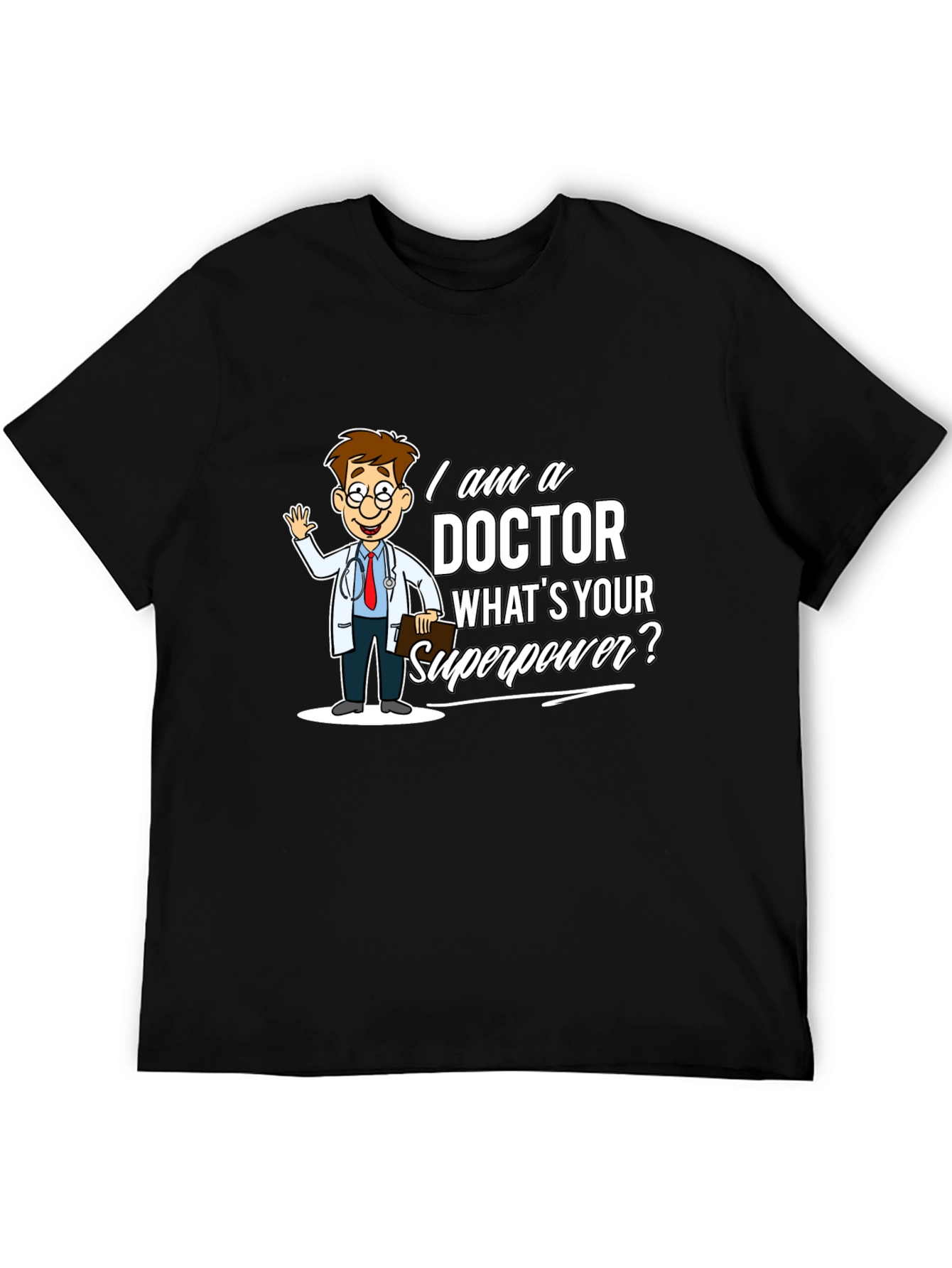 Black Doctor Superpower T-Shirt view 5