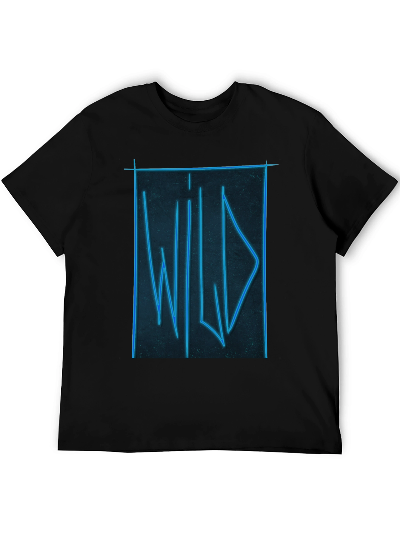 Black Wild Neon Graphic Tee - Soft Cotton view 5