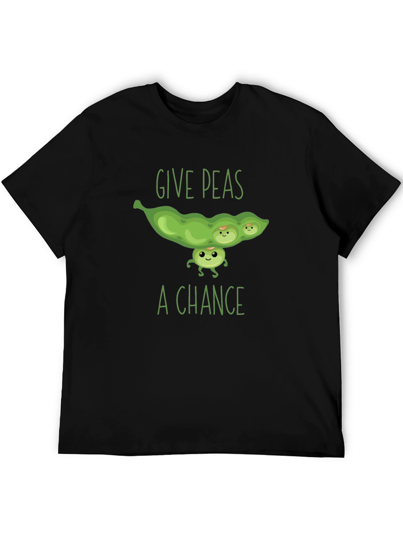 Black Give Peas A Chance T-Shirt view 5