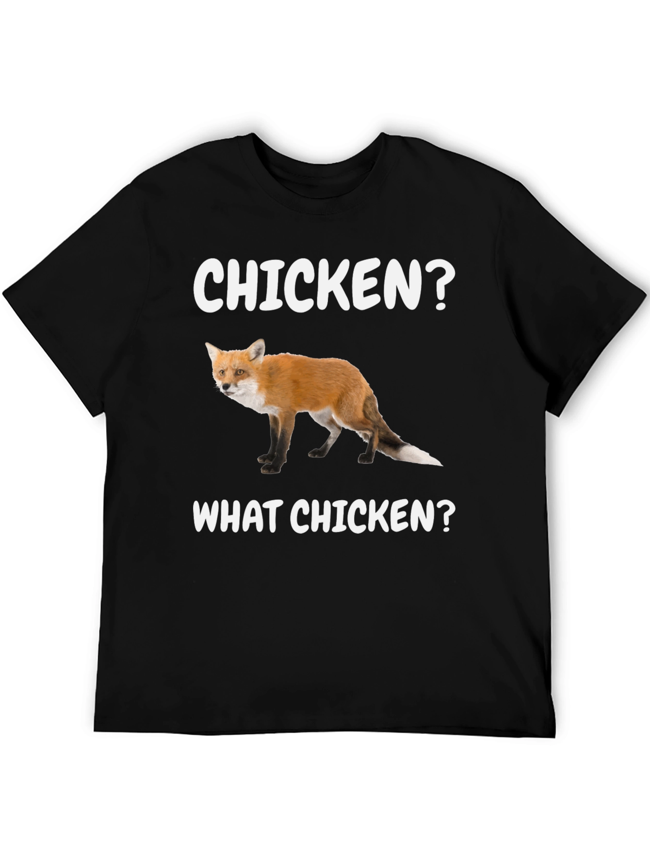 Black Chicken? What Chicken? Fox Graphic Tee view 5