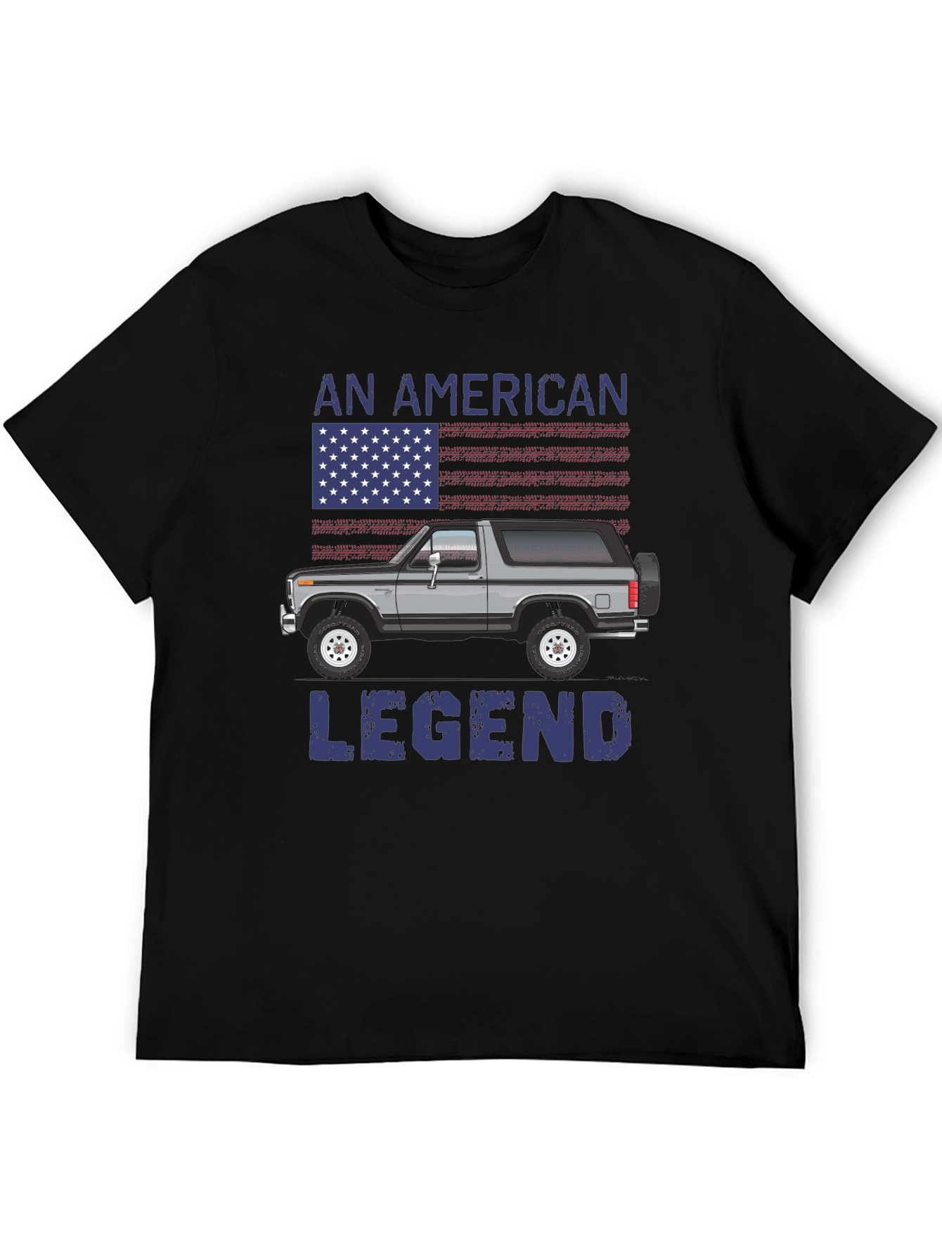 Black American Legend Truck T-Shirt view 5