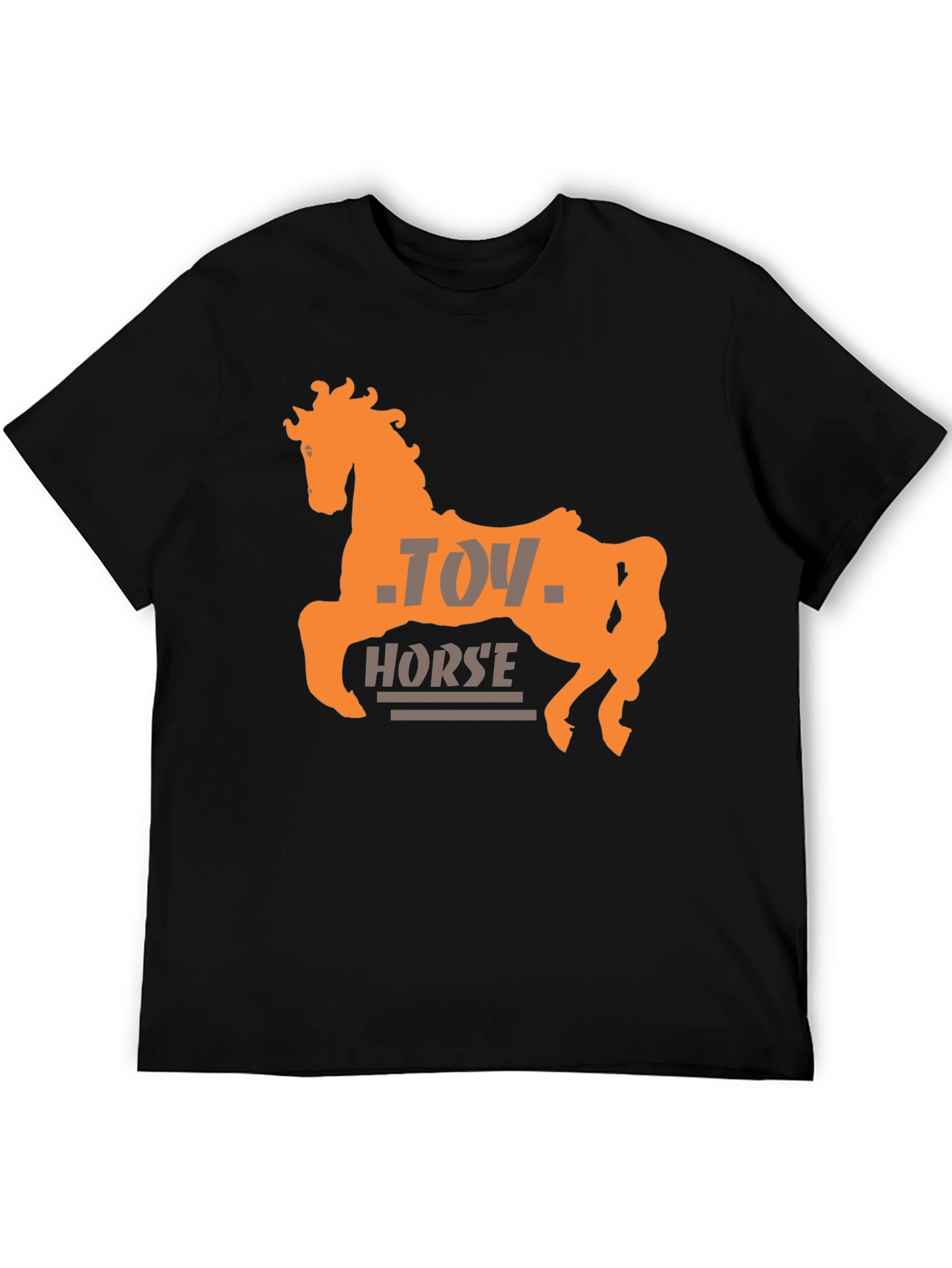 Black Toy Horse Graphic Tee - Stylish Unisex T-Shirt view 5