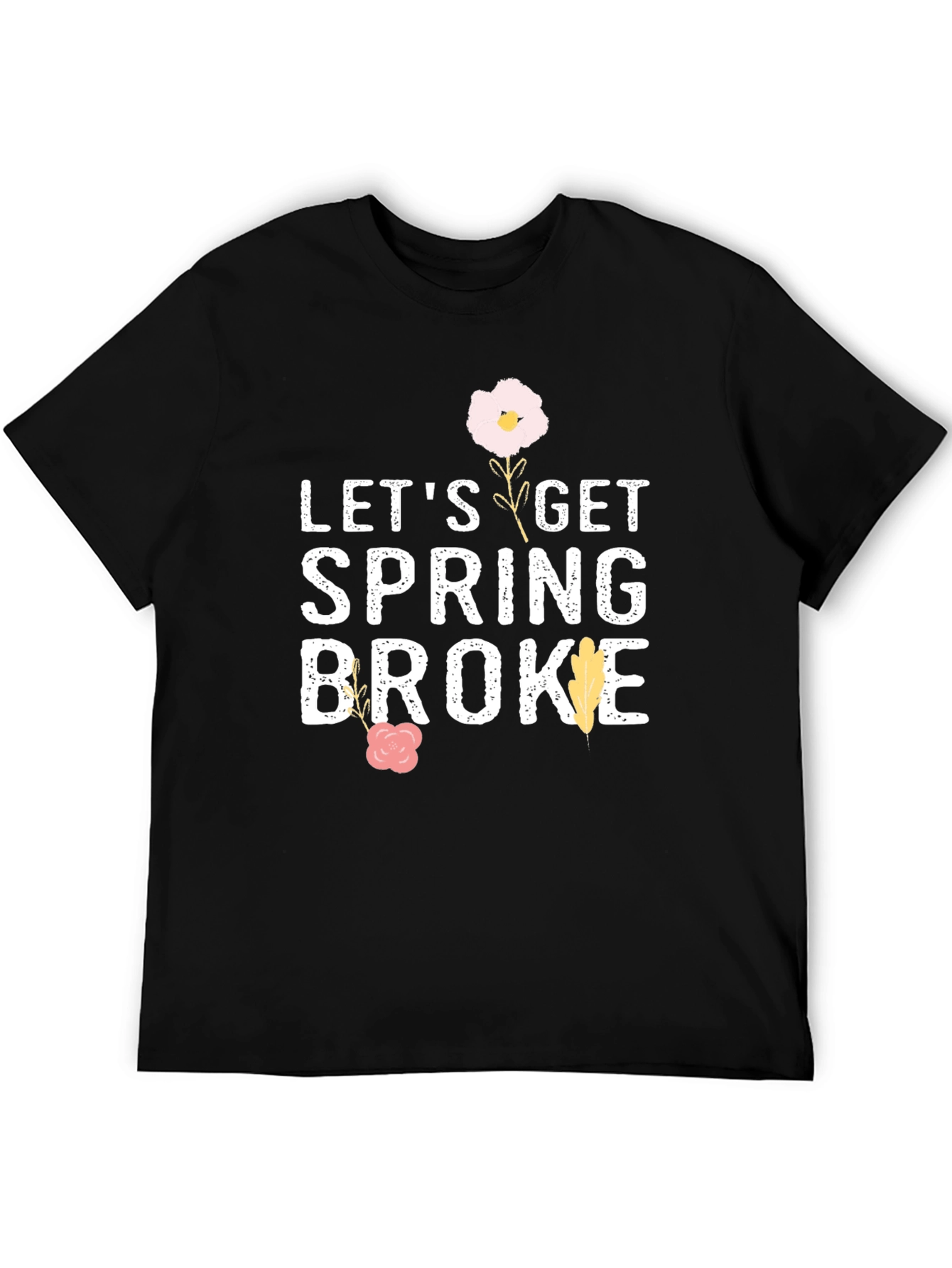 Black Let's Get Spring Broke Black T-Shirt view 5